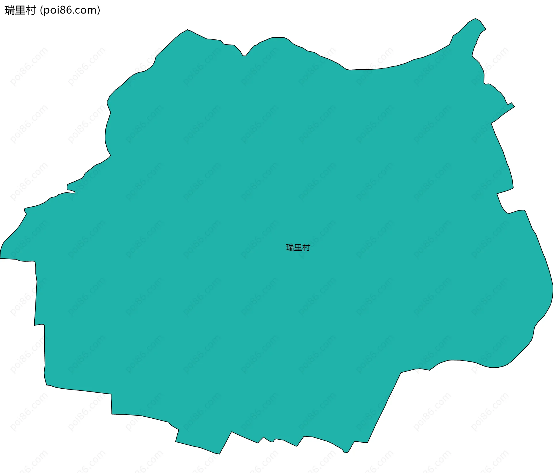 瑞里村边界地图