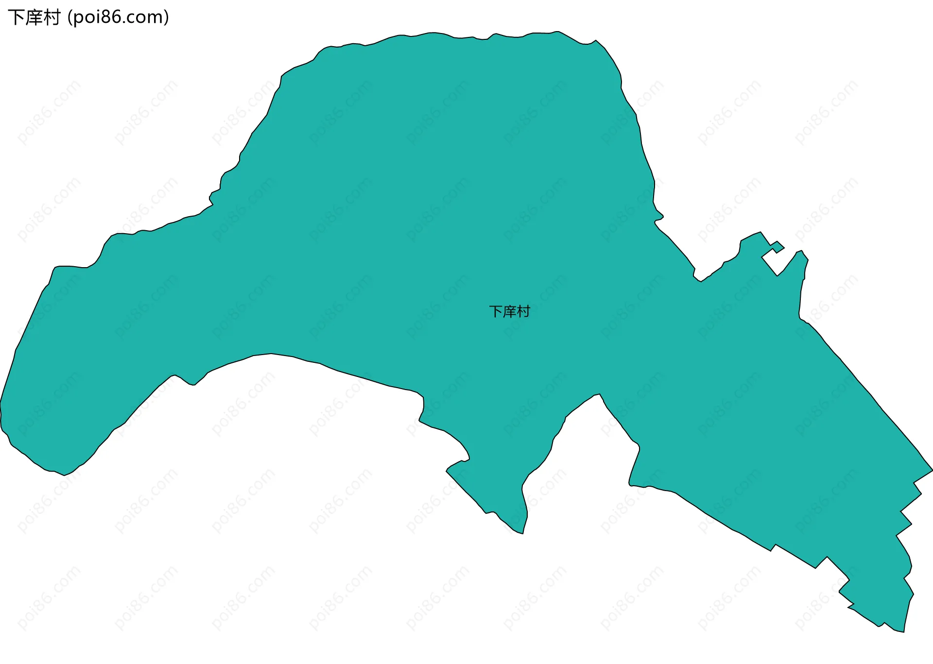 下庠村边界地图