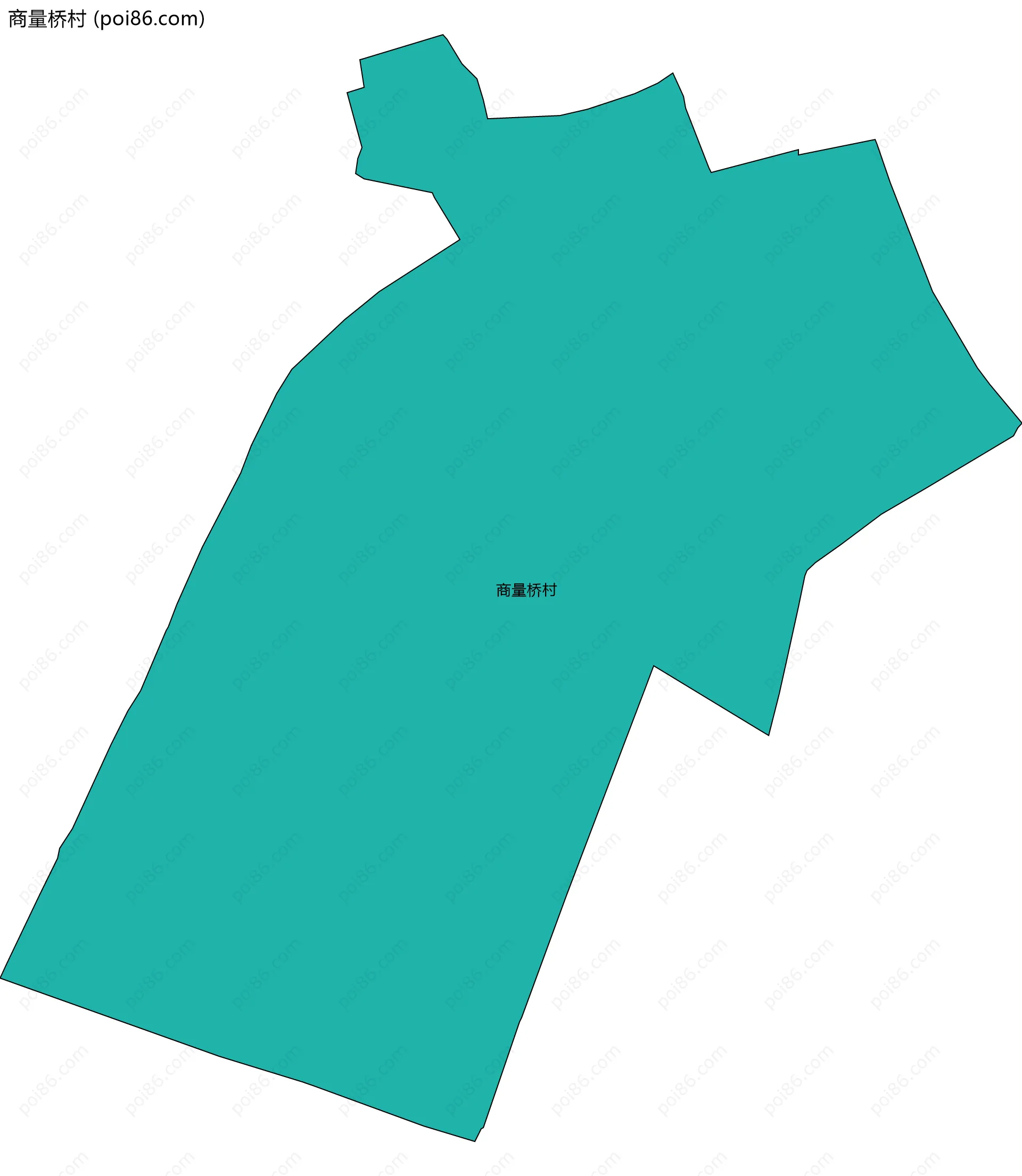 商量桥村边界地图