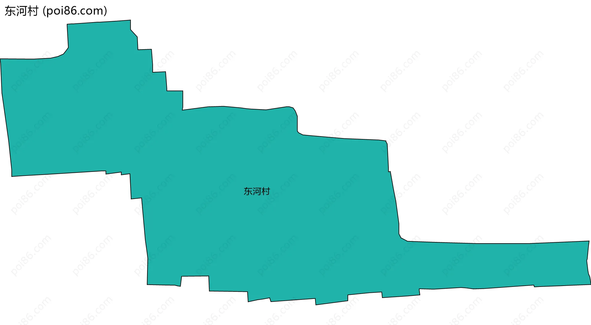 东河村边界地图