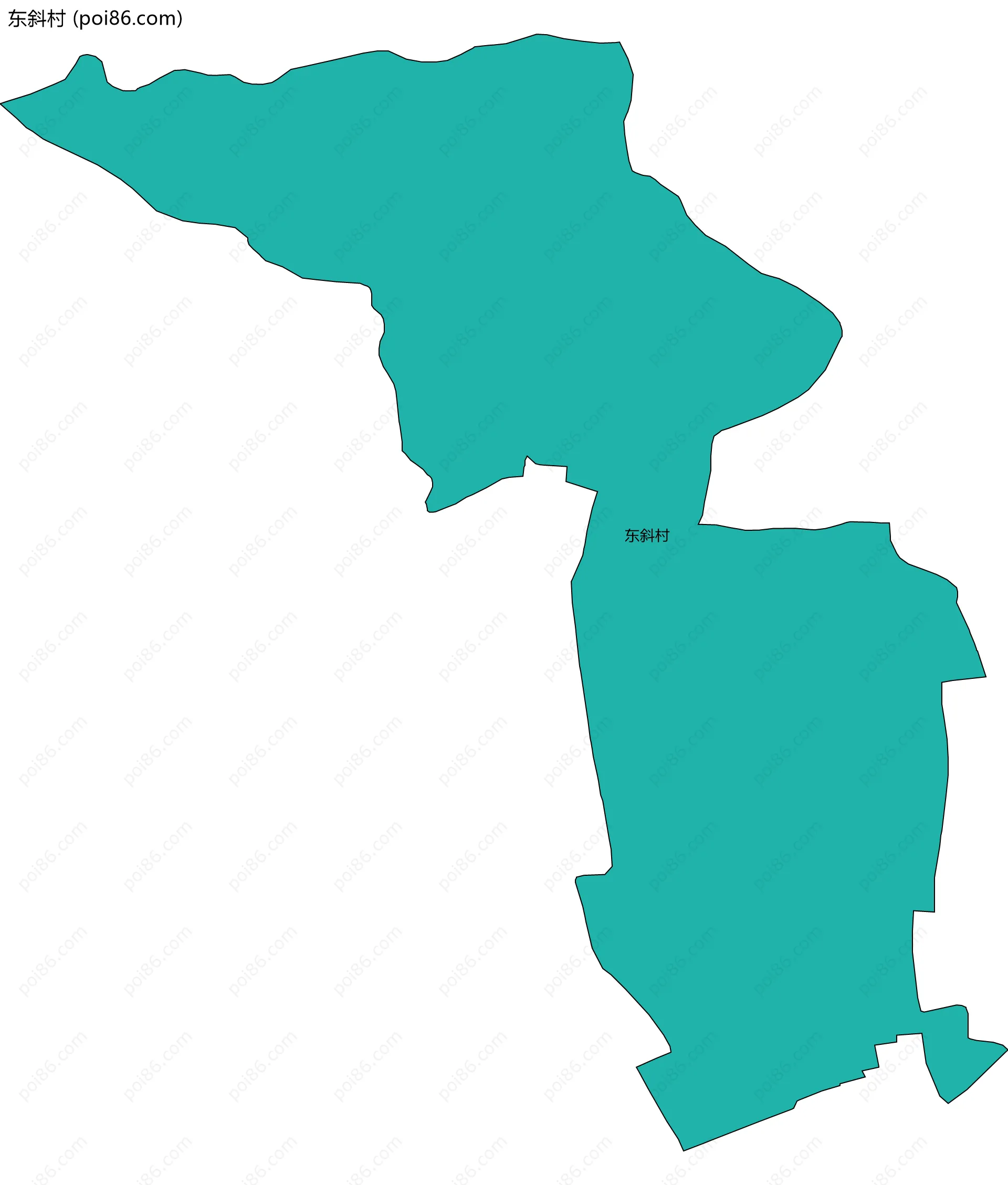 东斜村边界地图