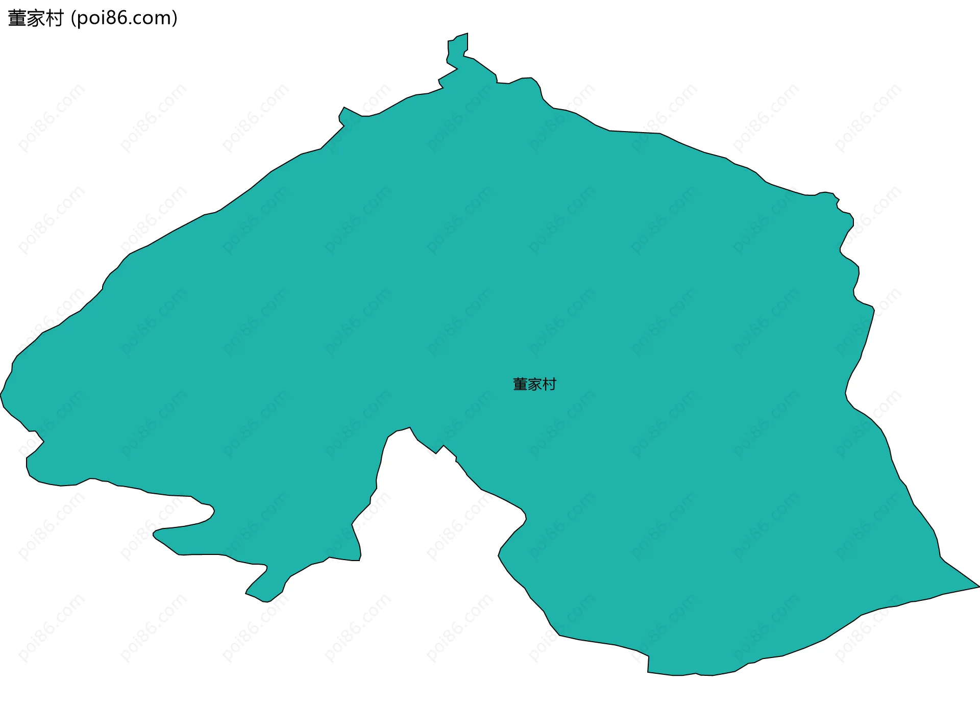 董家村边界地图