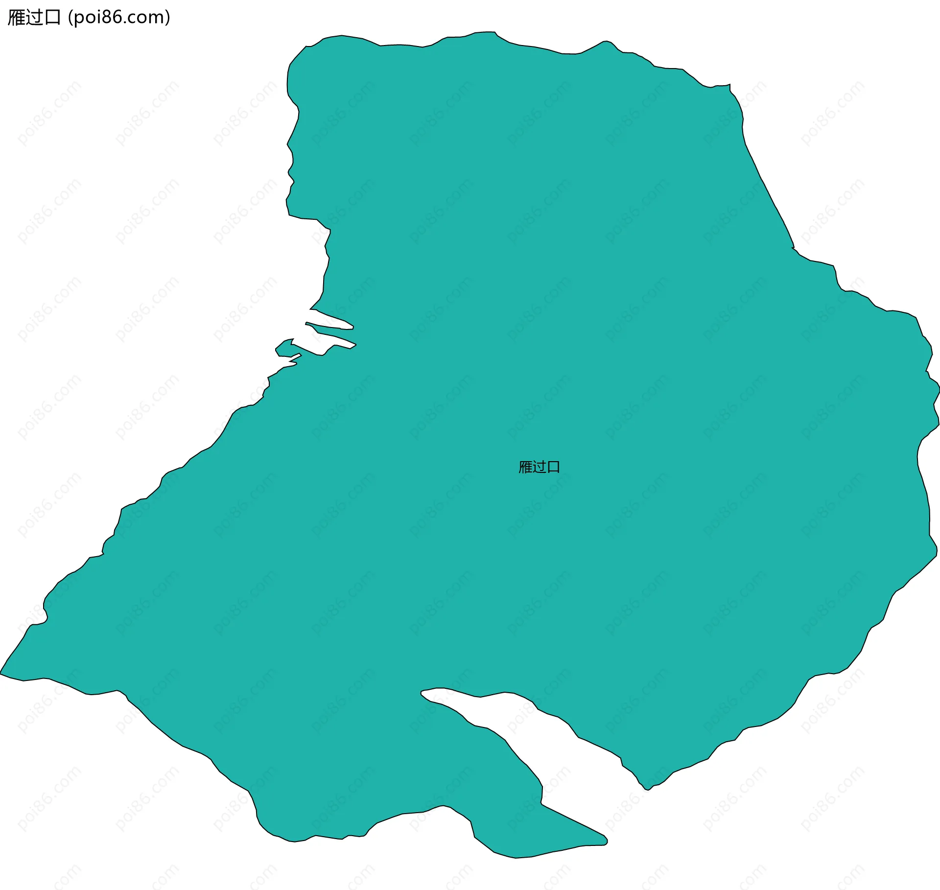 雁过口边界地图