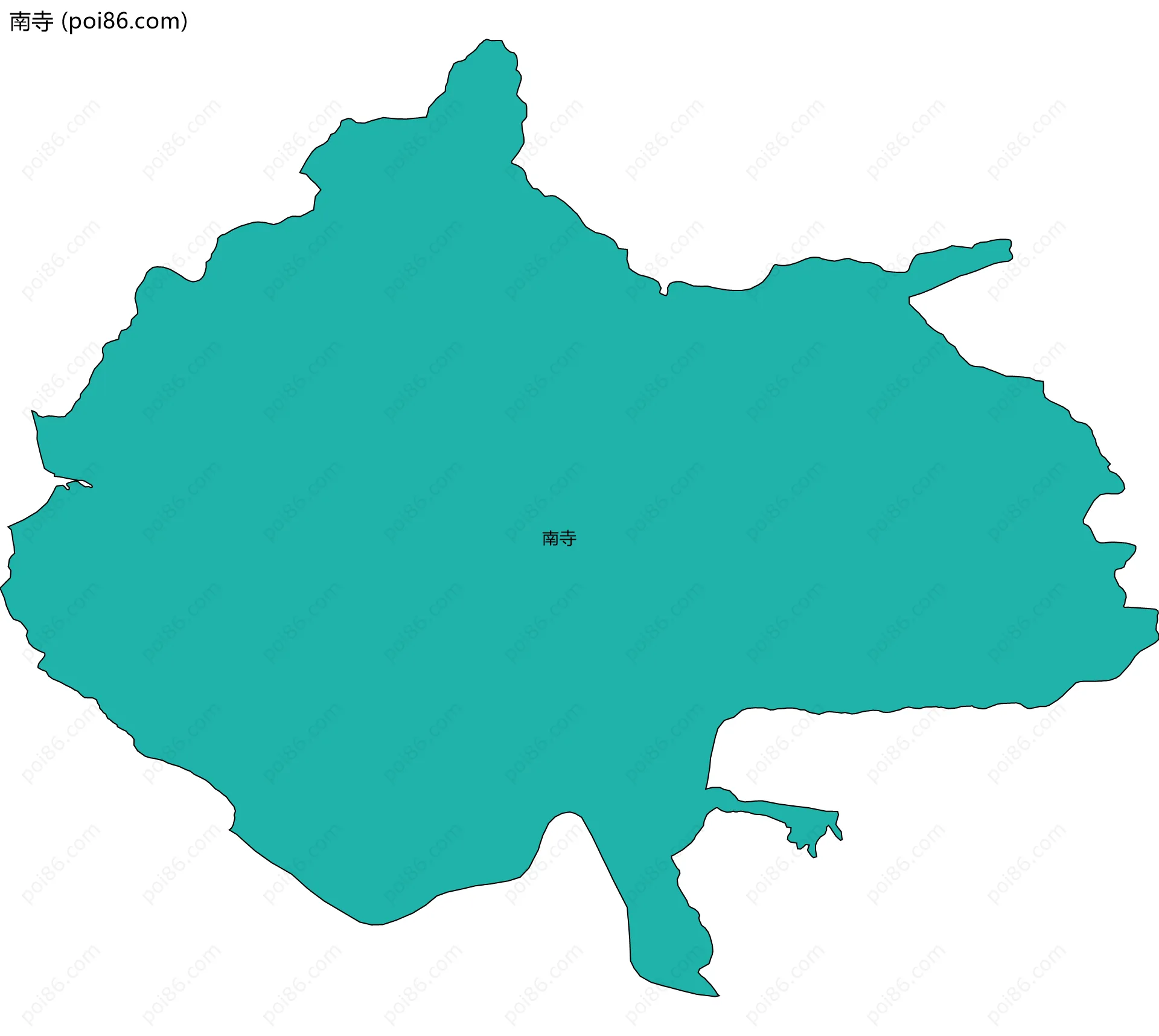 南寺边界地图