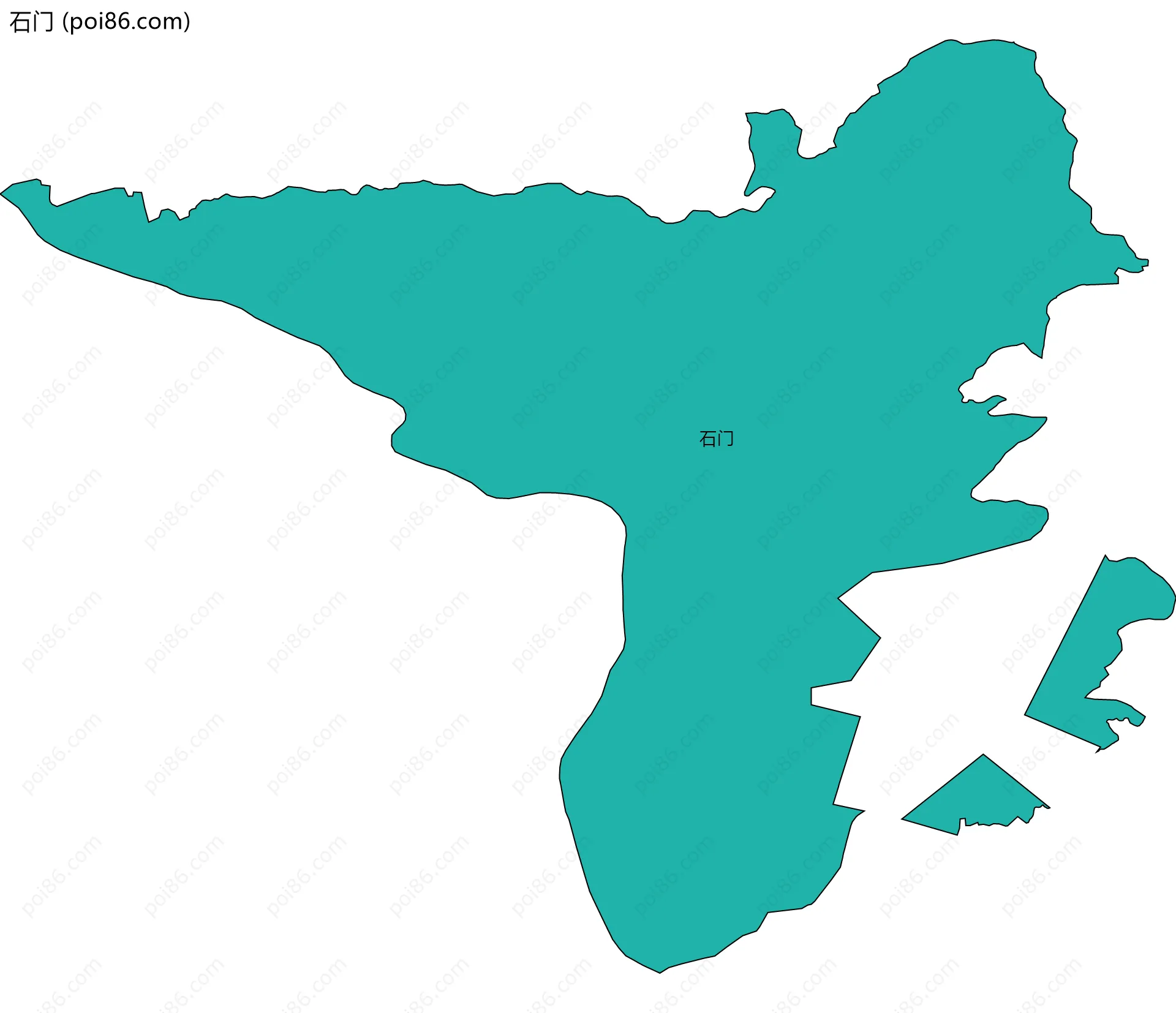 石门边界地图