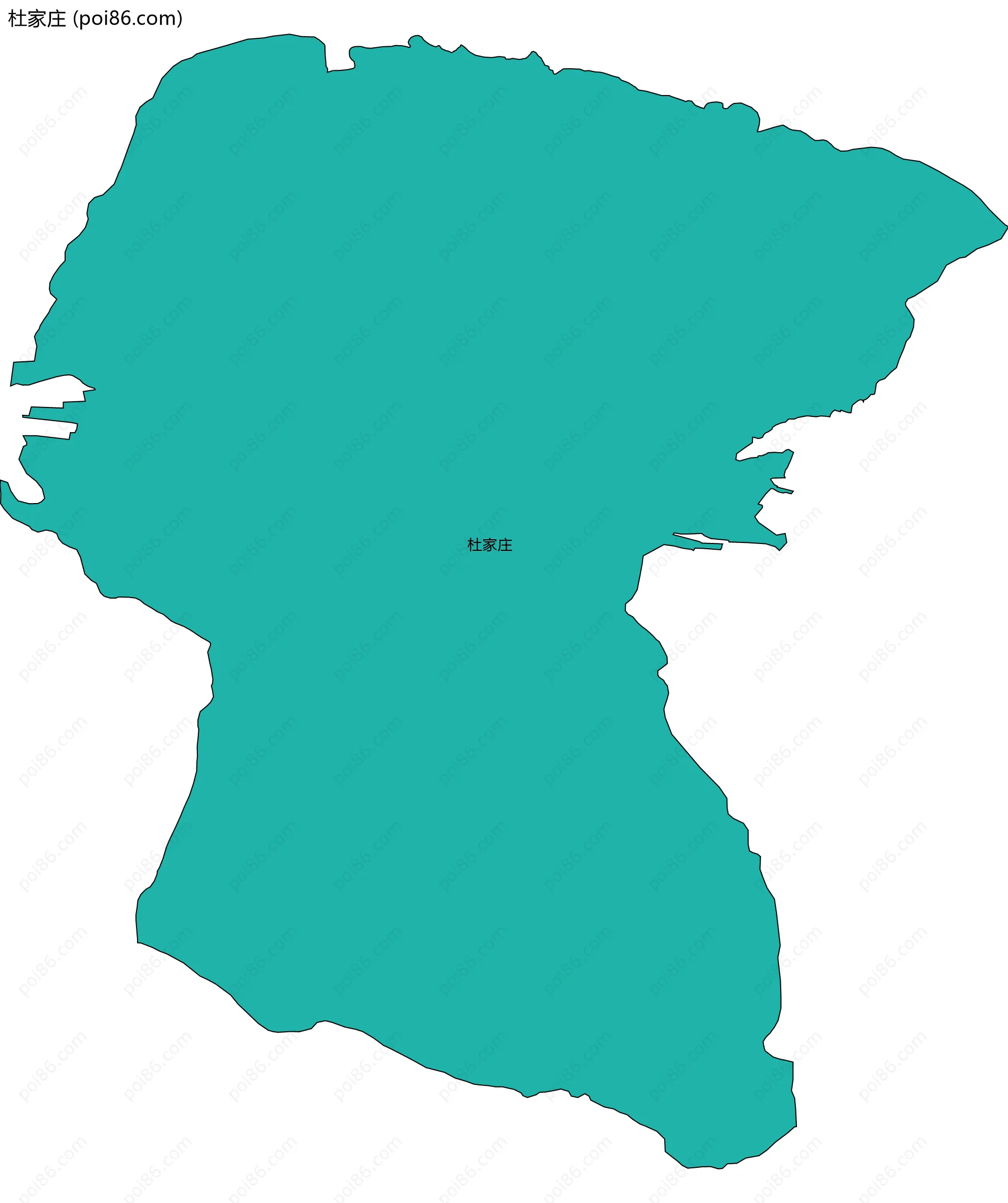 杜家庄边界地图