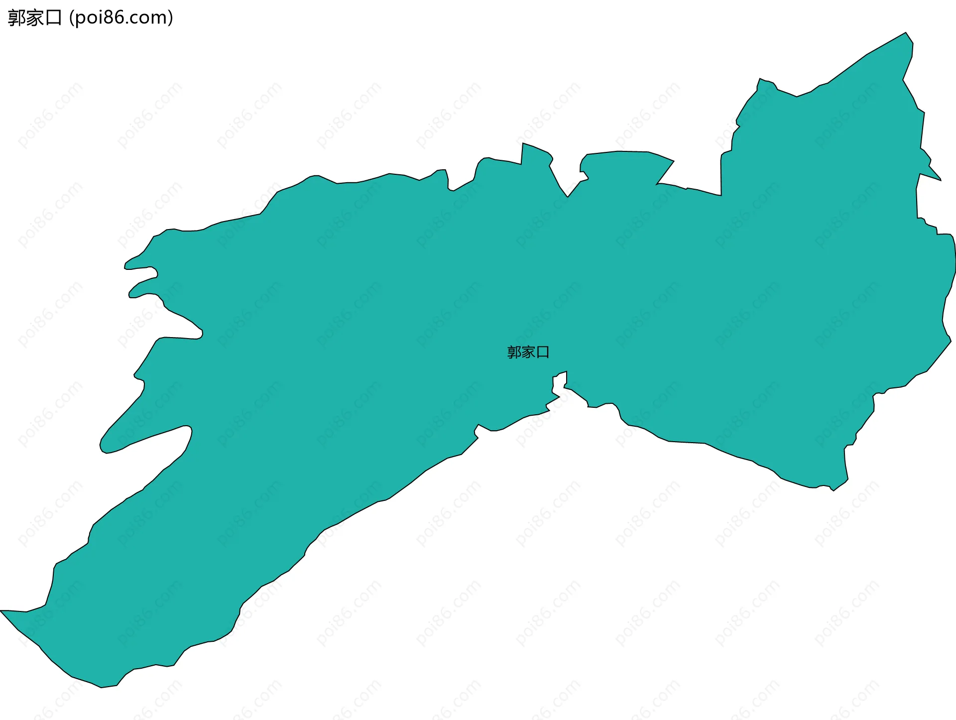 郭家口边界地图