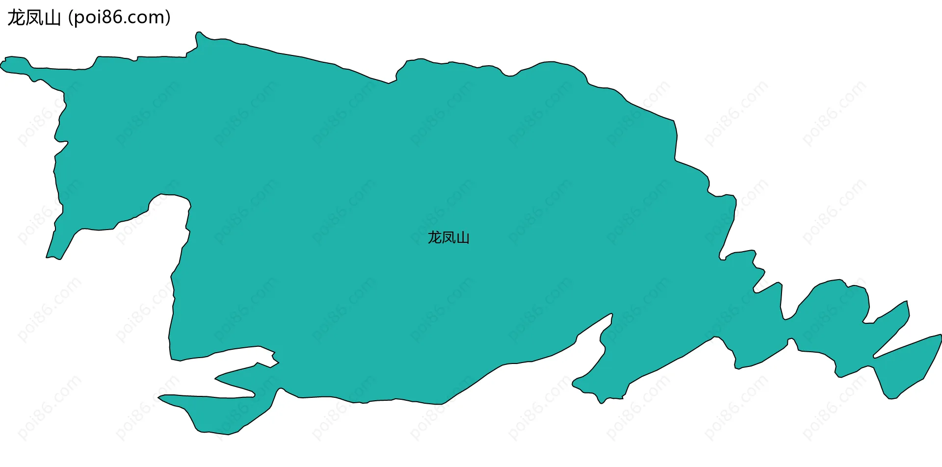 龙凤山边界地图