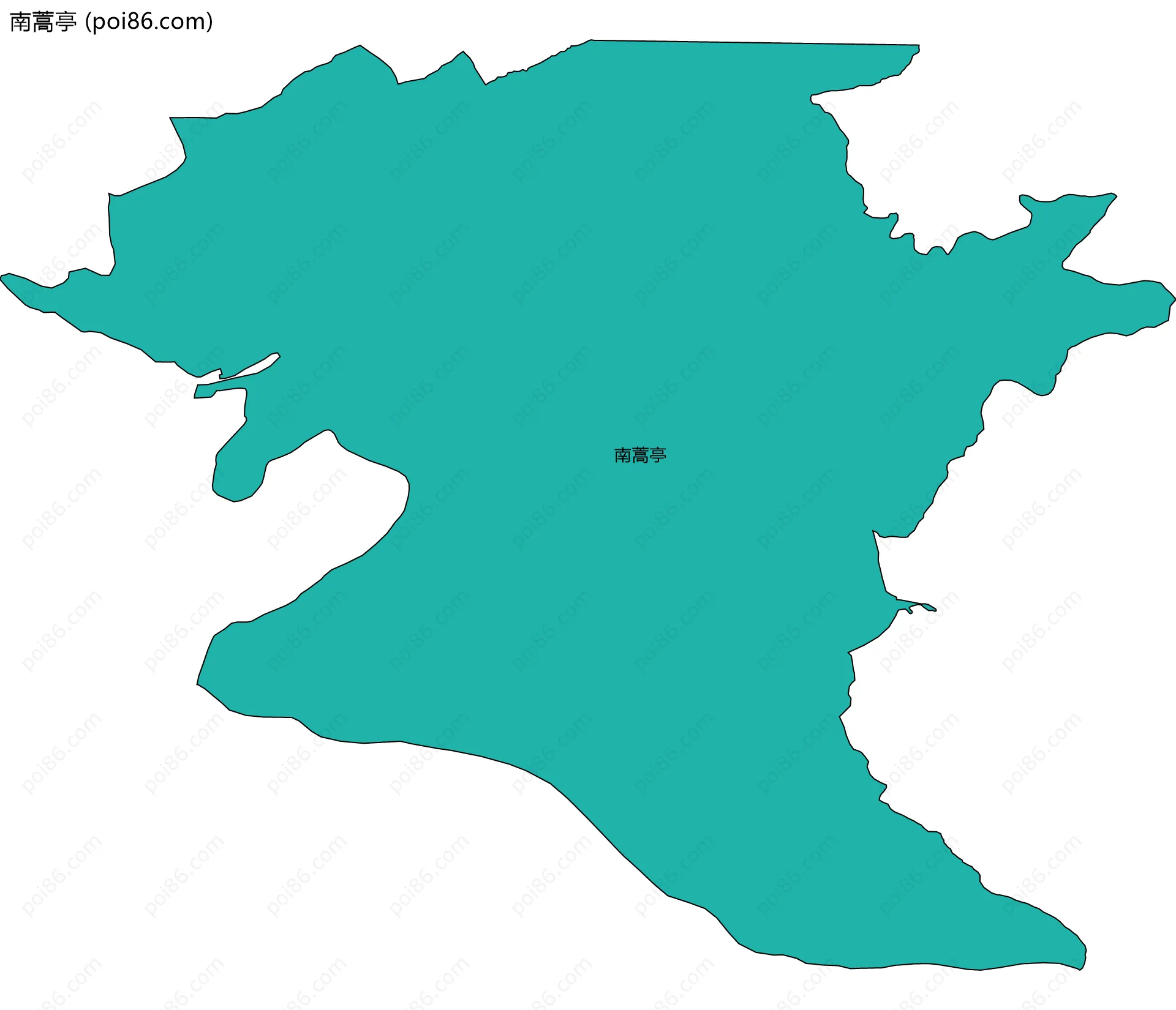 南蒿亭边界地图