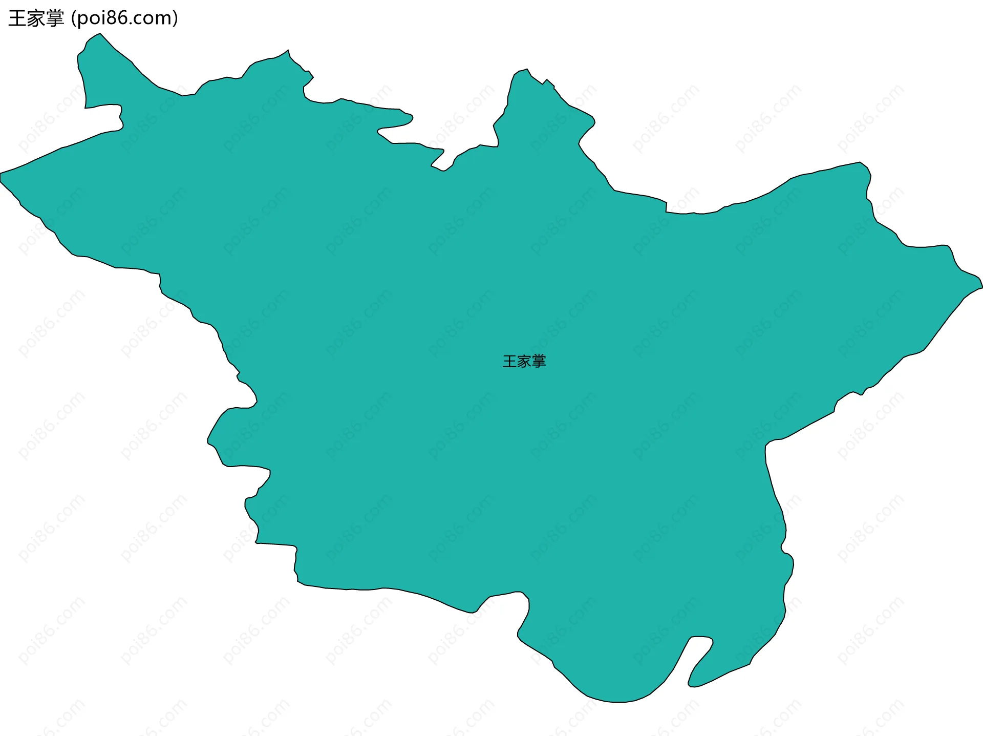 王家掌边界地图