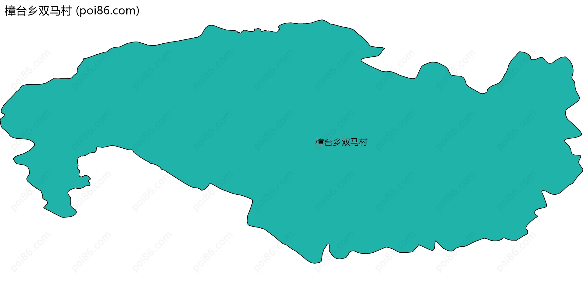 樟台乡双马村边界地图