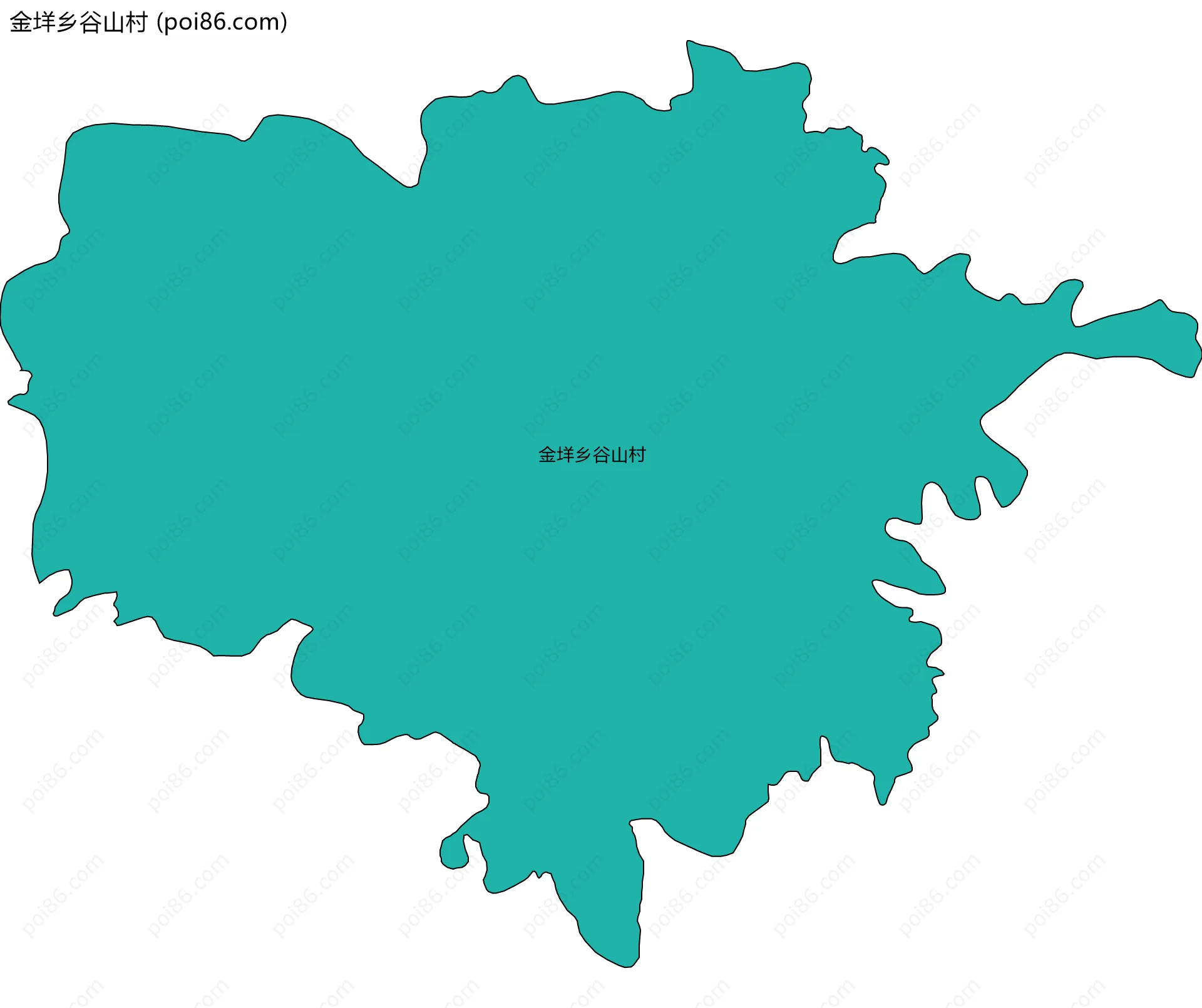金垟乡谷山村边界地图