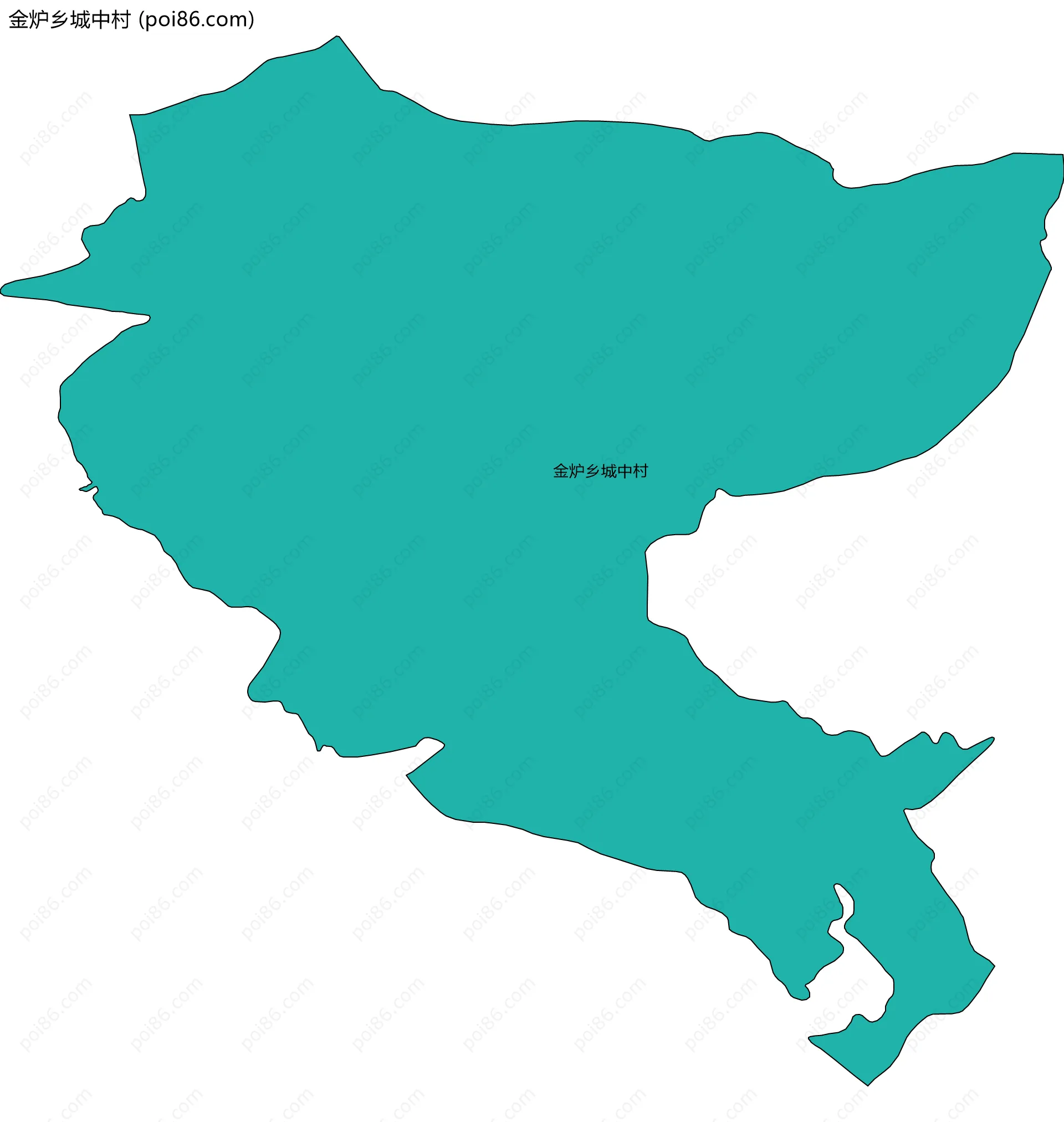 金炉乡城中村边界地图