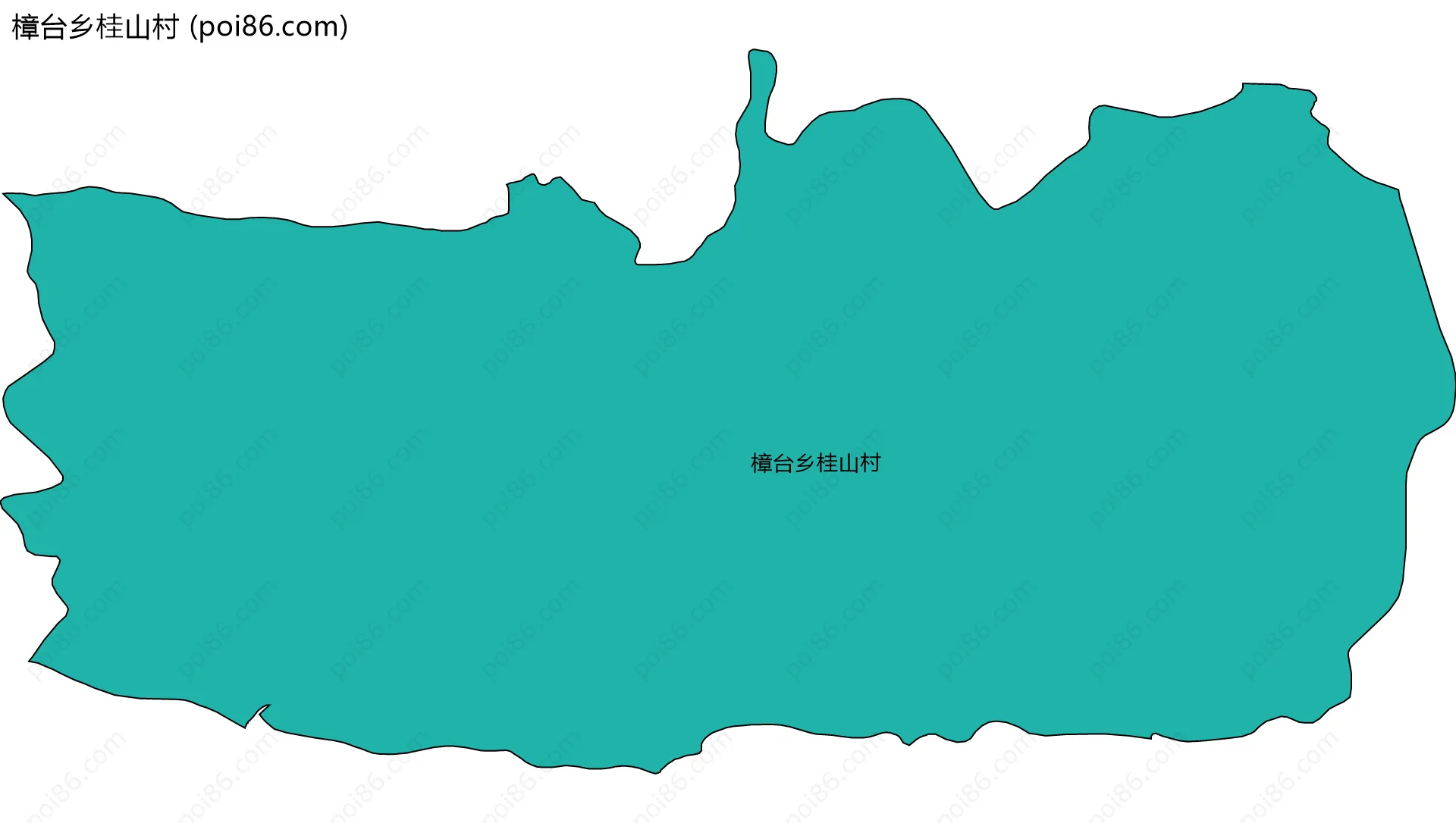 樟台乡桂山村边界地图