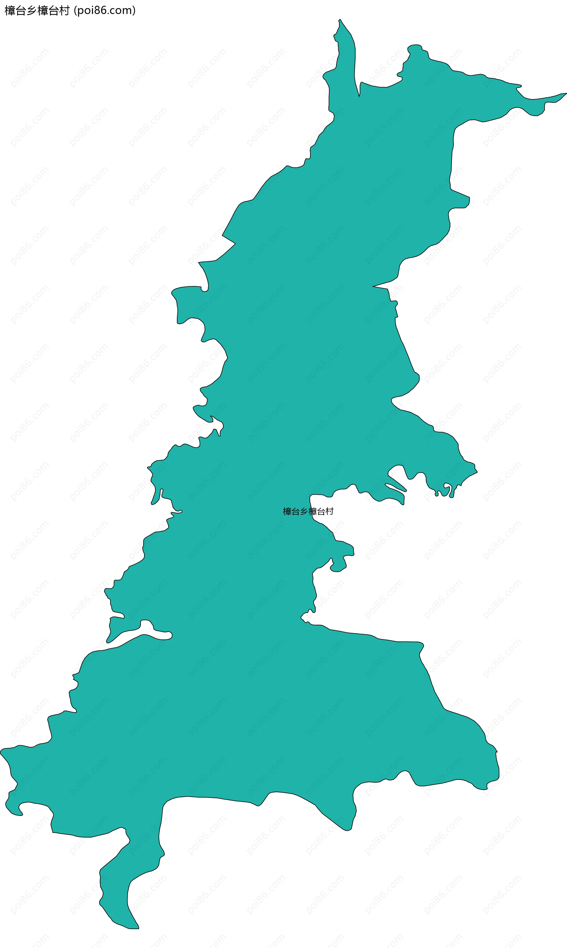 樟台乡樟台村边界地图