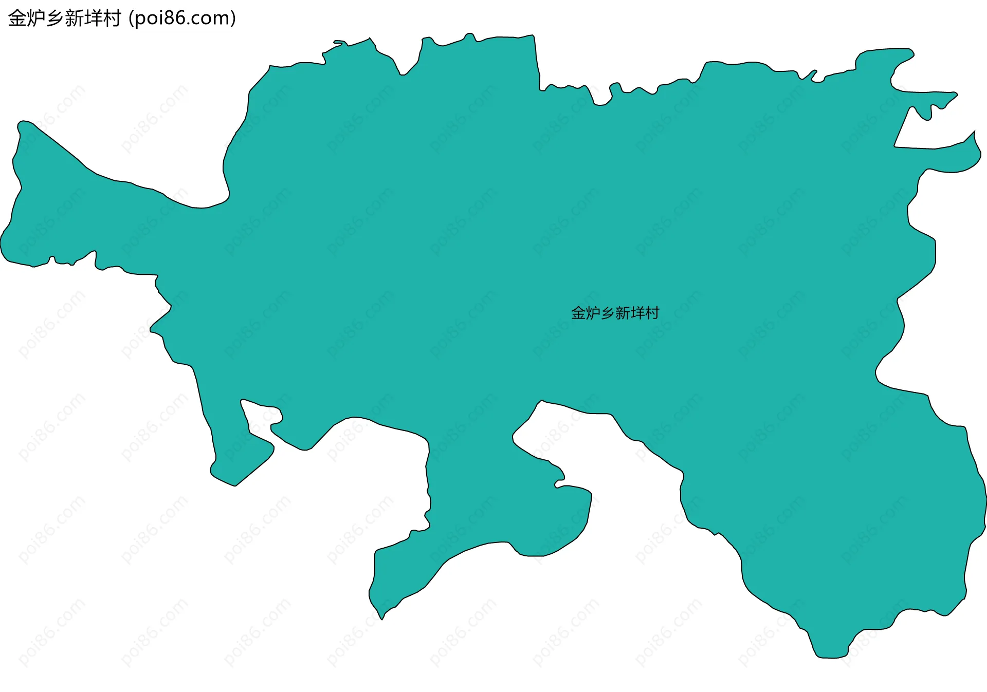 金炉乡新垟村边界地图