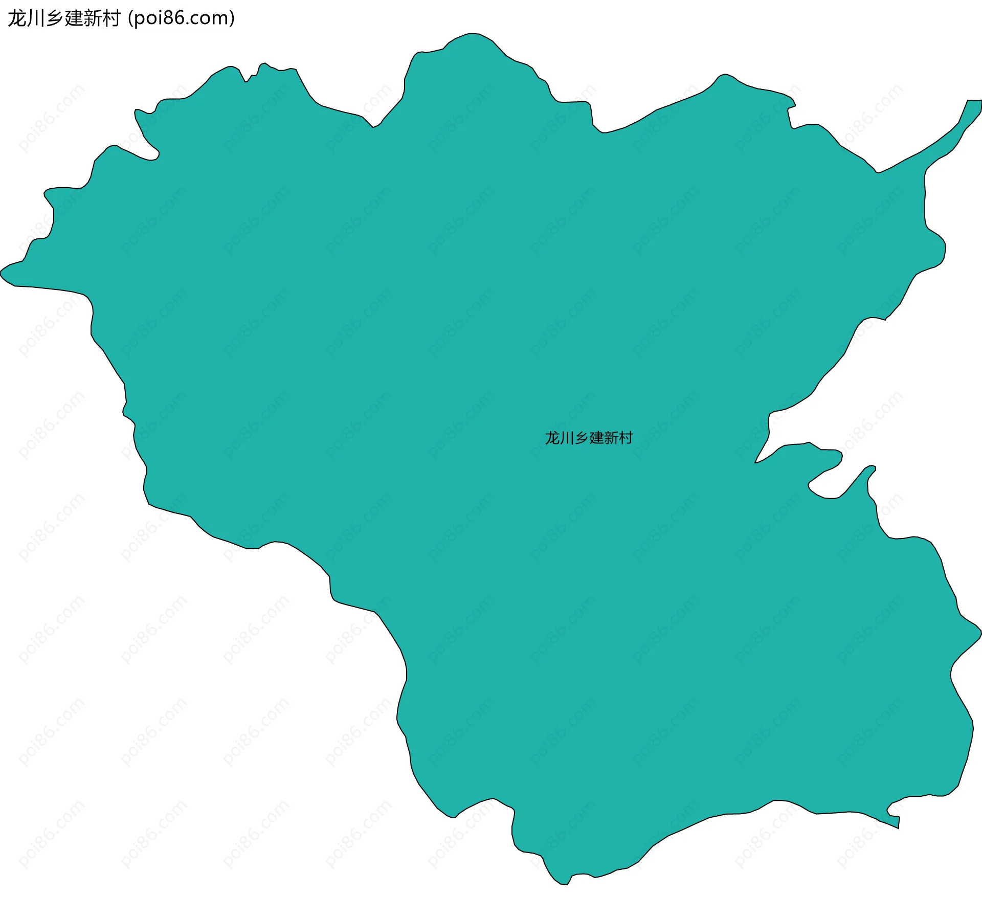 龙川乡建新村边界地图