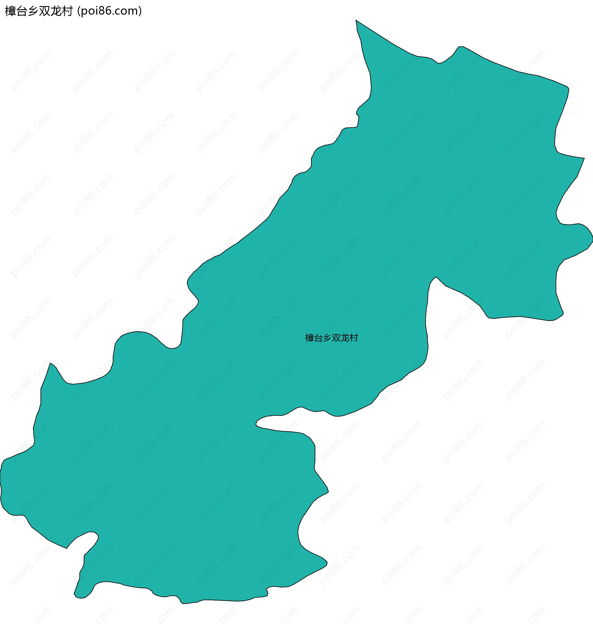 樟台乡双龙村边界地图