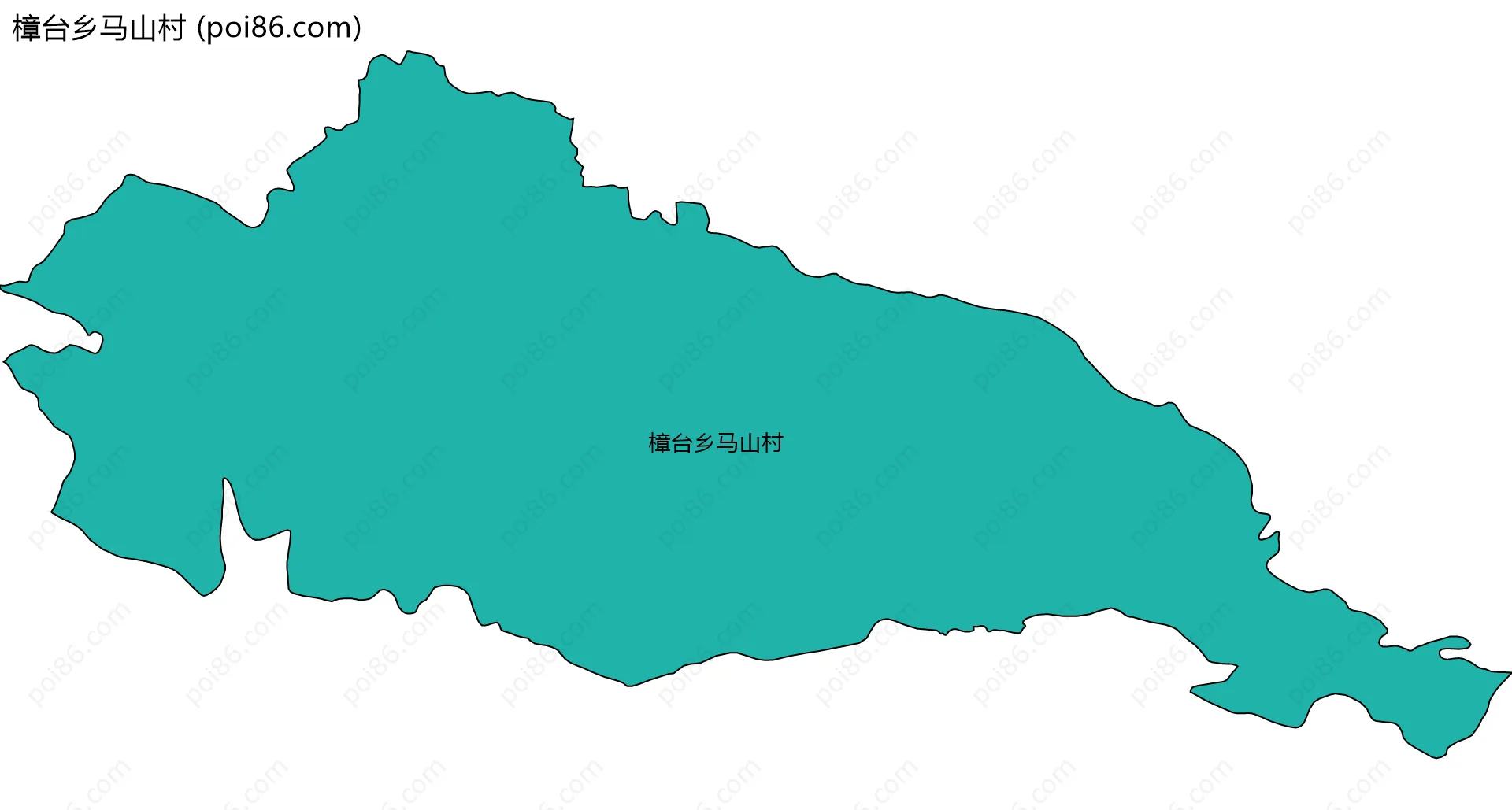 樟台乡马山村边界地图