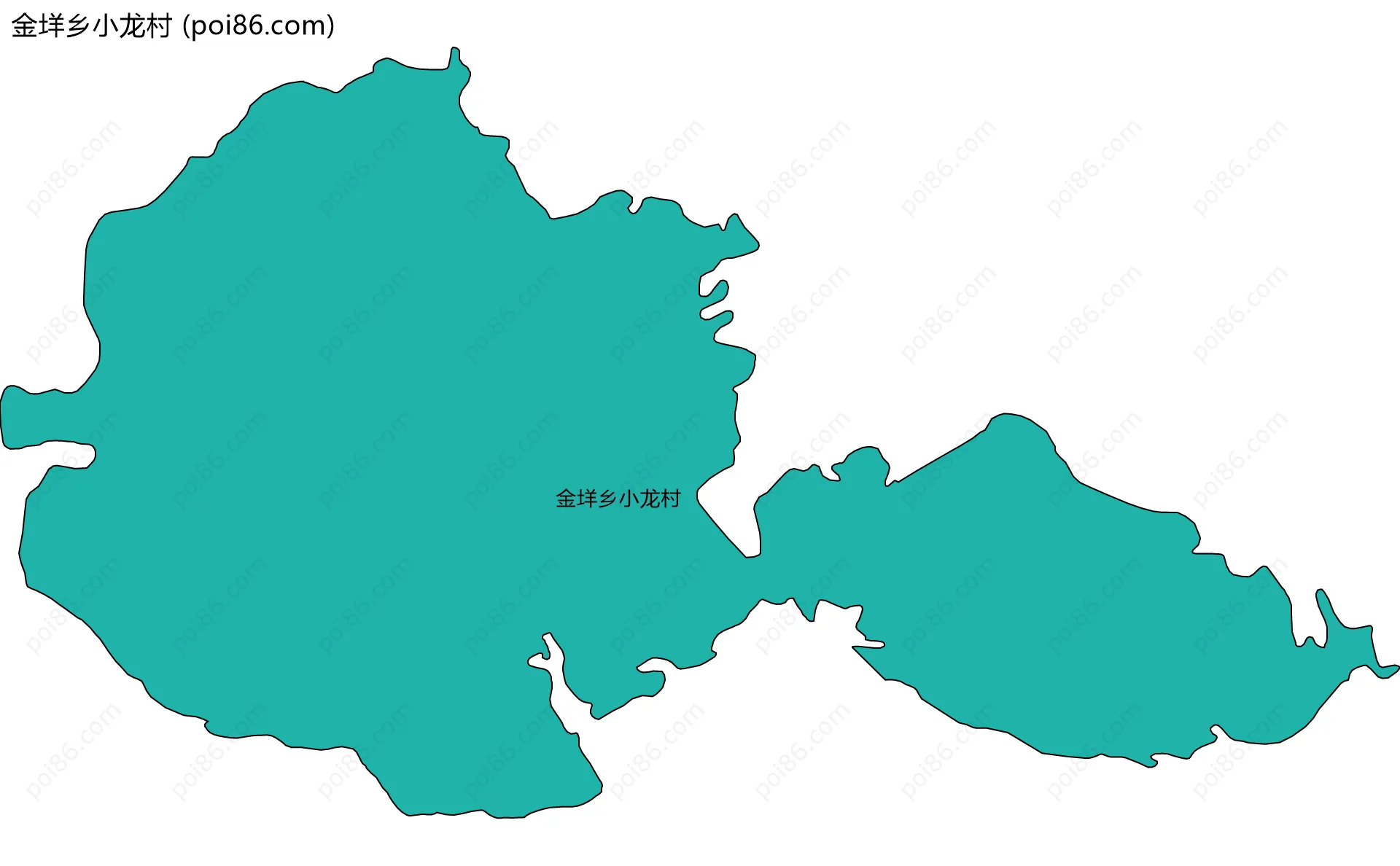 金垟乡小龙村边界地图