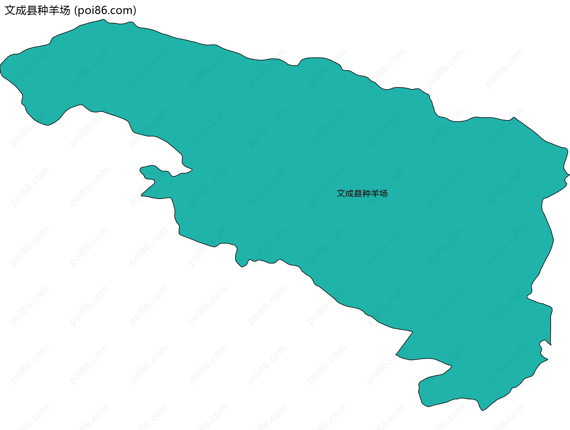 文成县种羊场边界地图