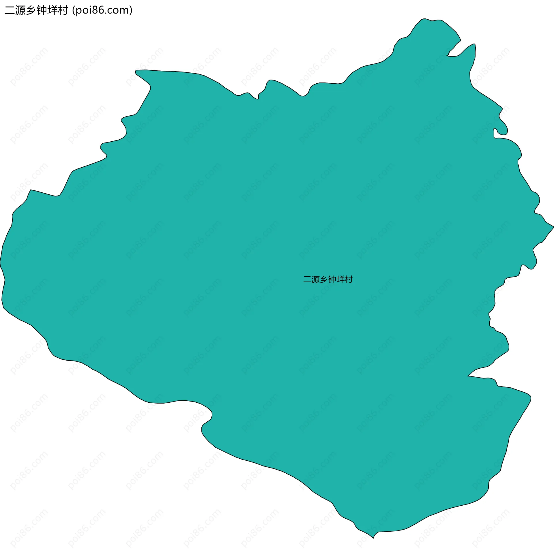 二源乡钟垟村边界地图