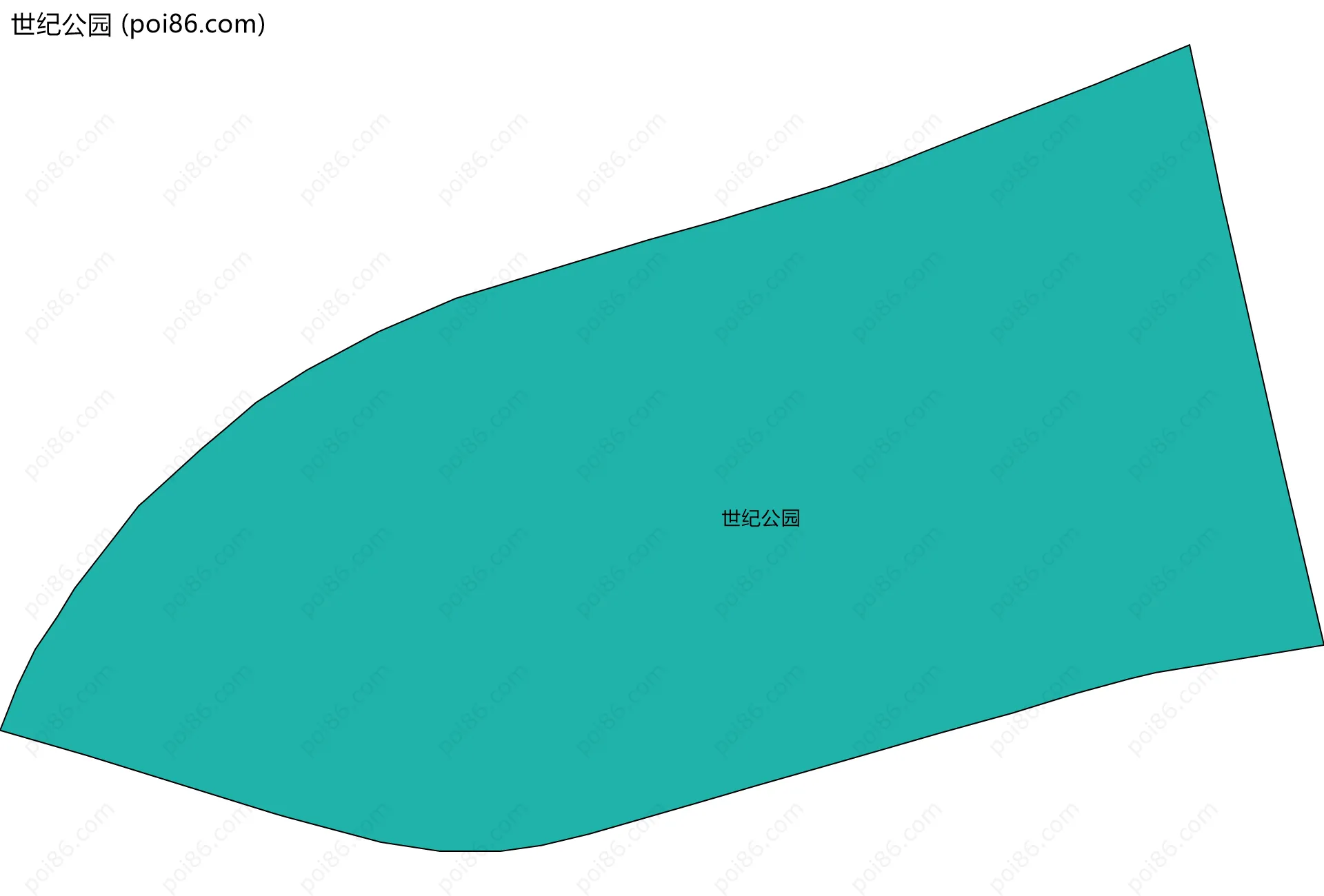 世纪公园边界地图