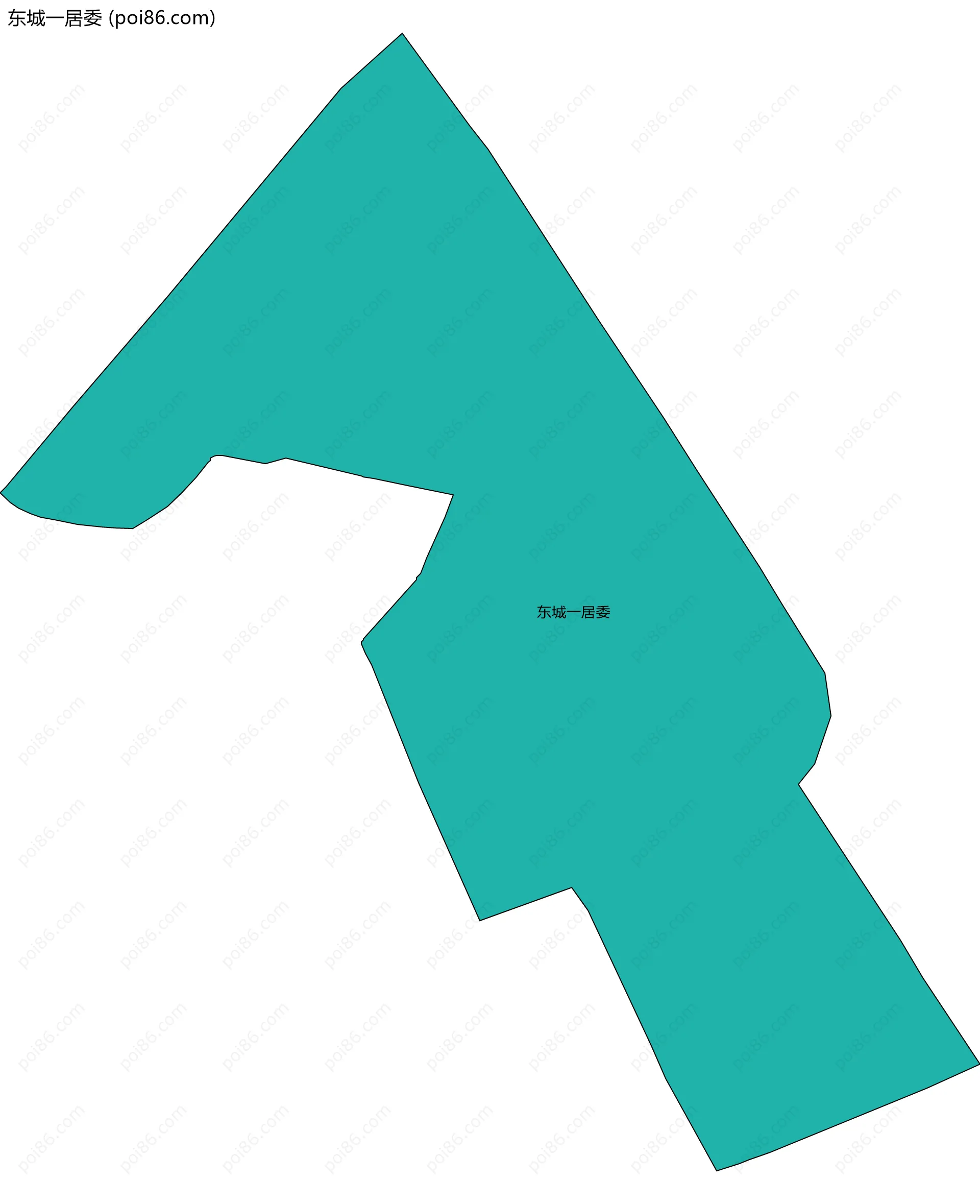 东城一居委边界地图