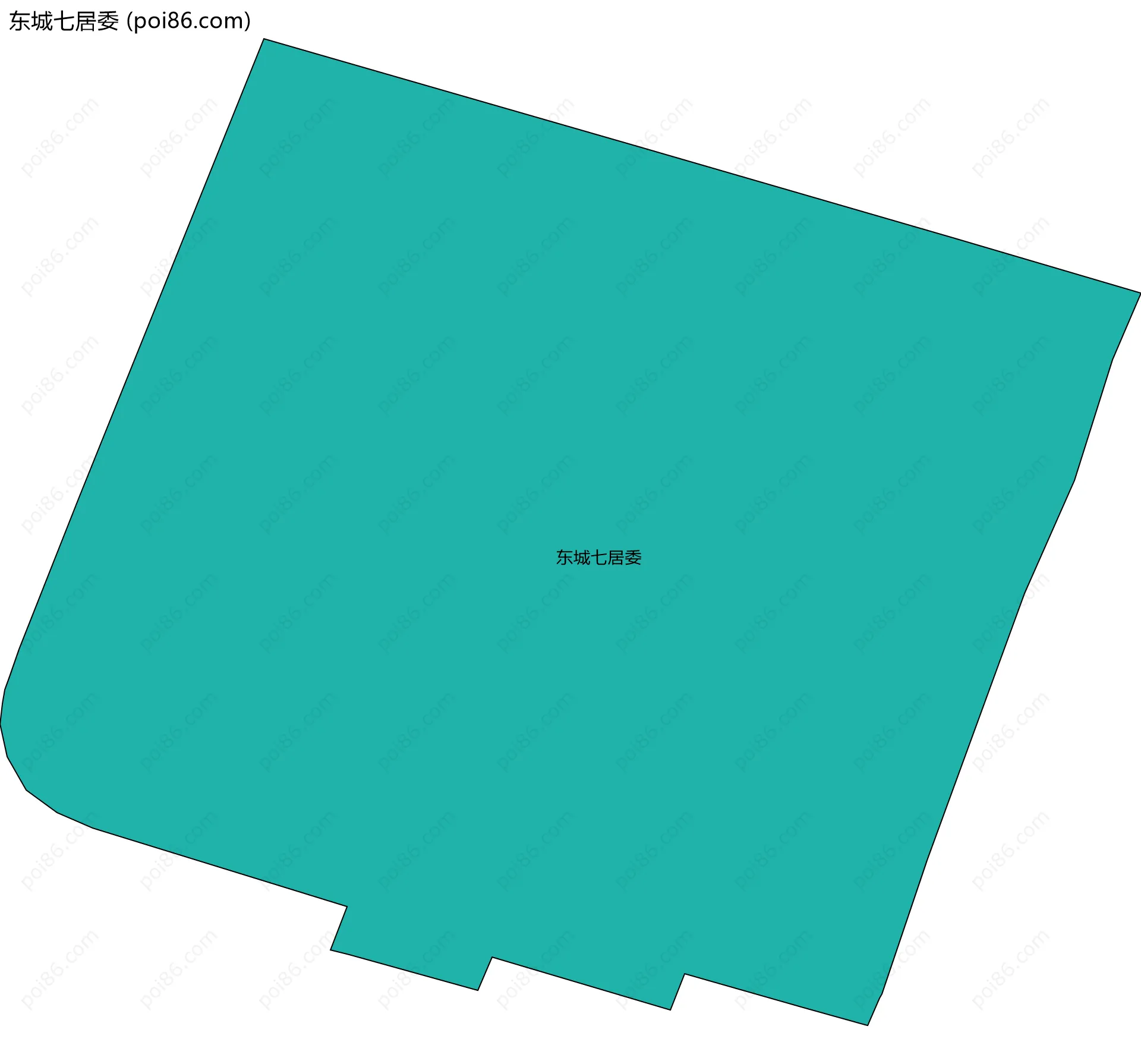 东城七居委边界地图