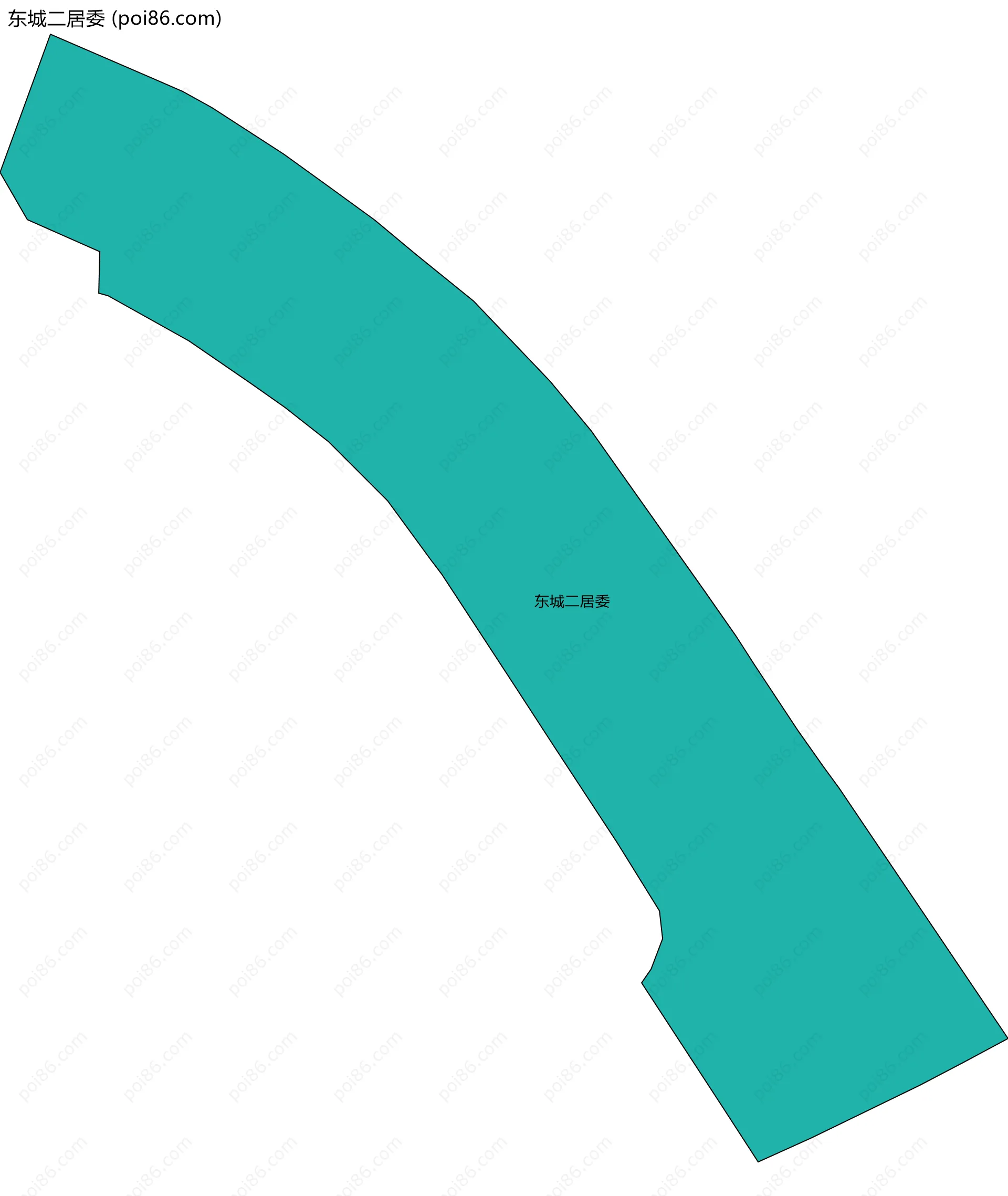 东城二居委边界地图