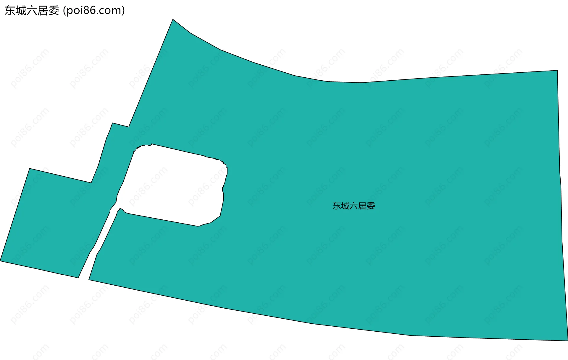 东城六居委边界地图