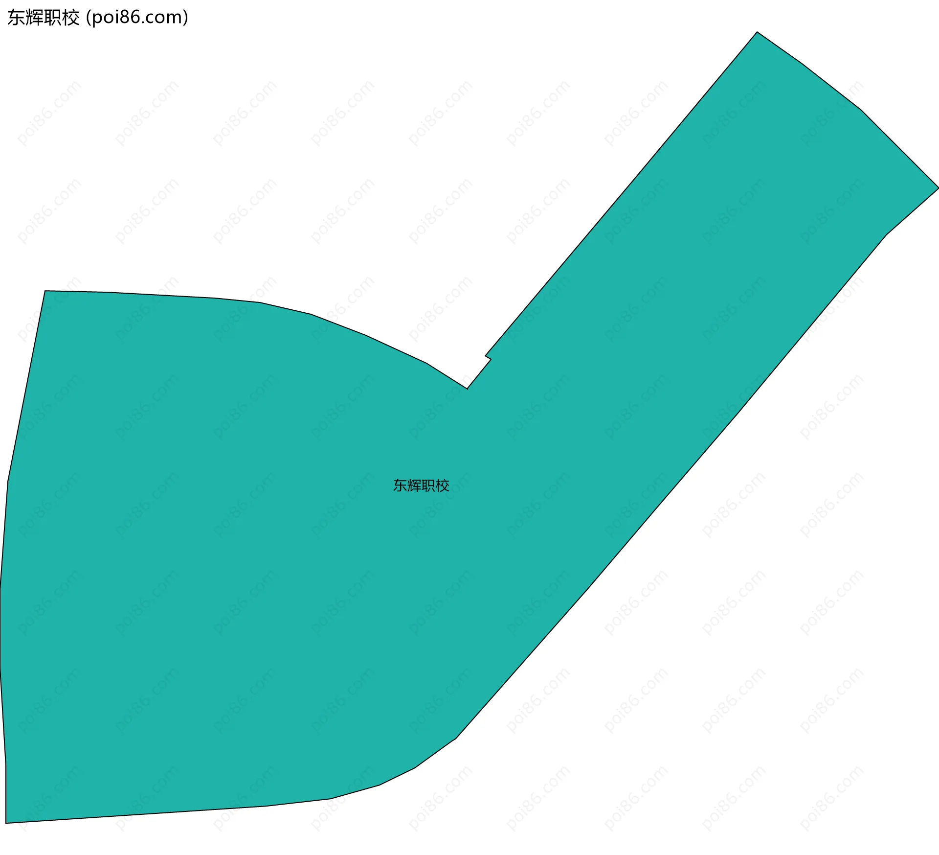 东辉职校边界地图