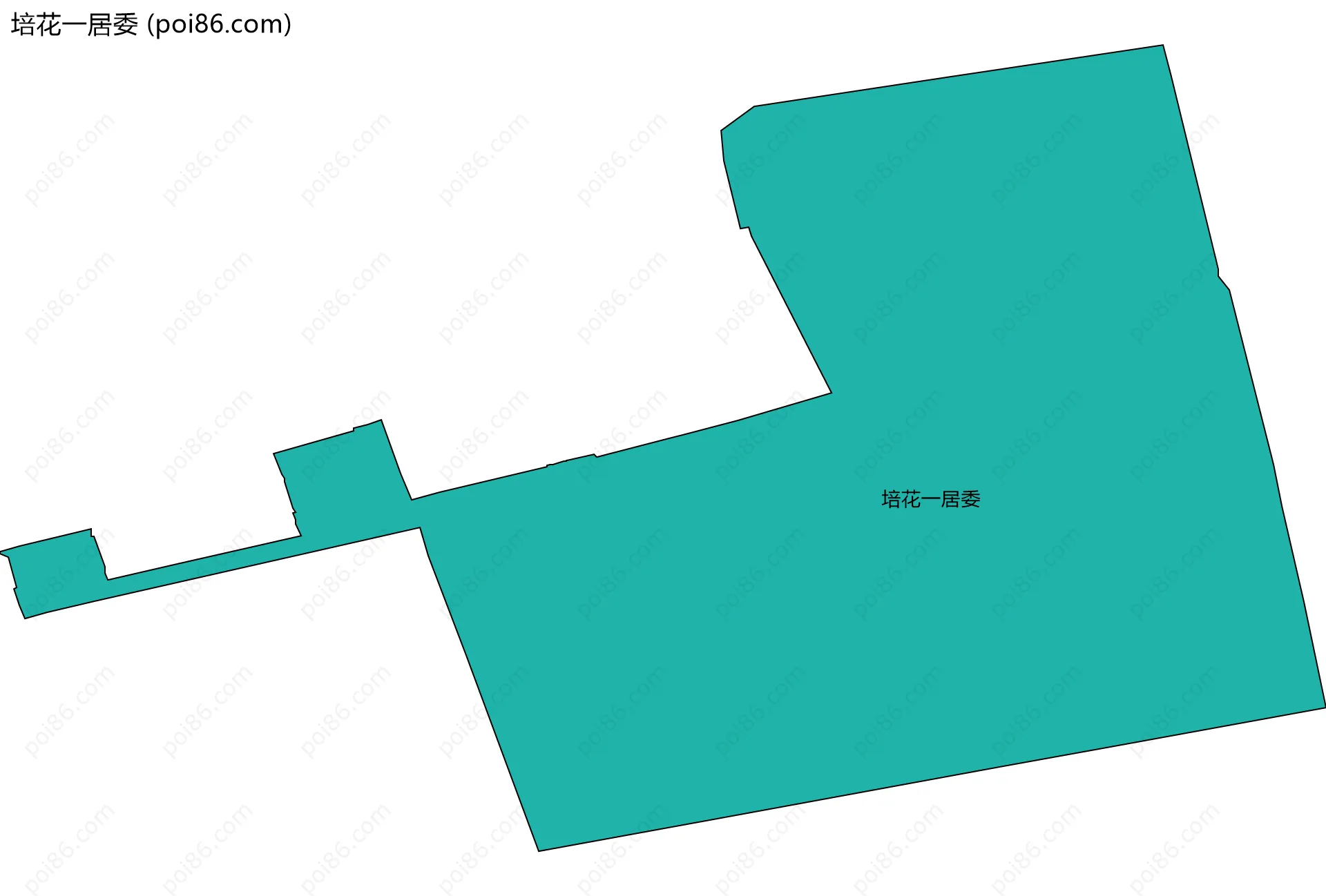 培花一居委边界地图