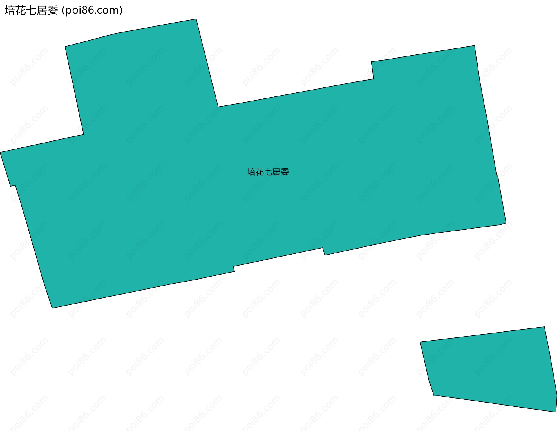 培花七居委边界地图
