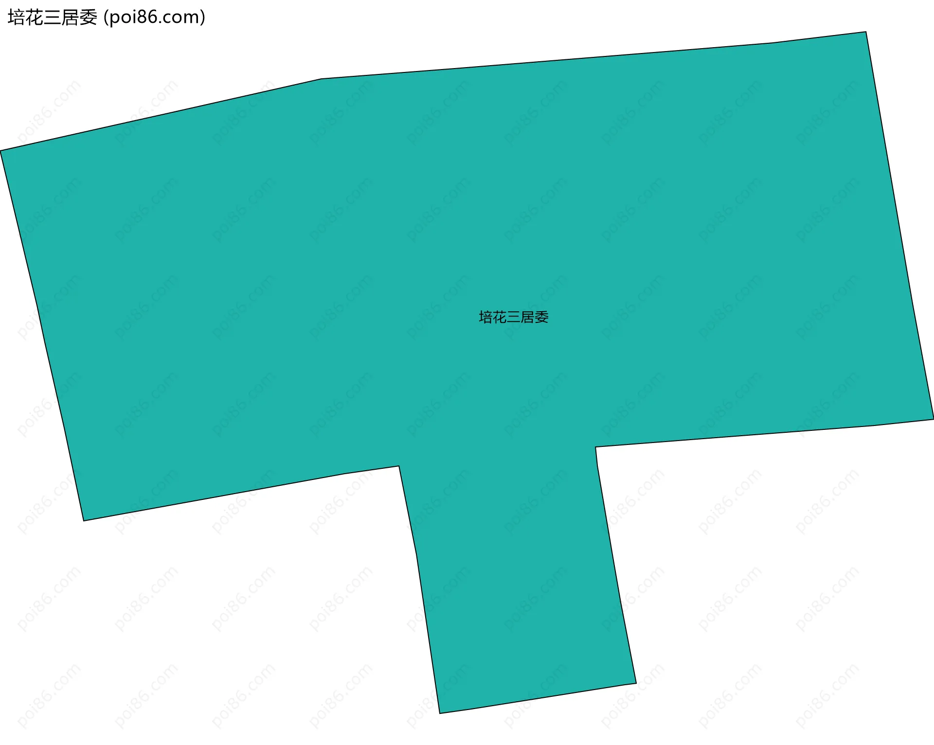 培花三居委边界地图