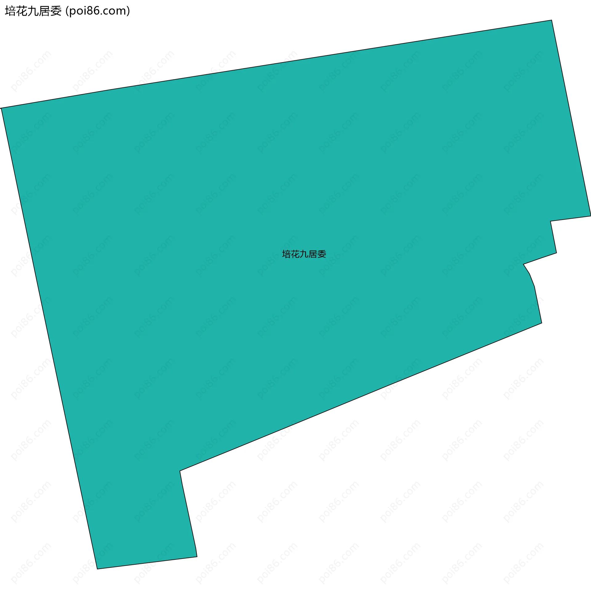 培花九居委边界地图