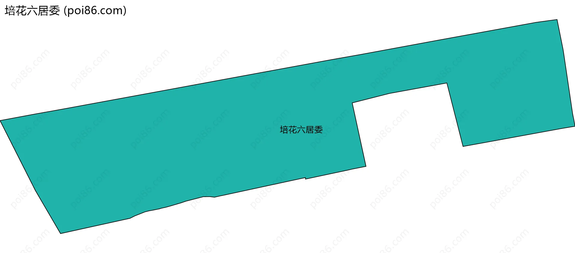 培花六居委边界地图