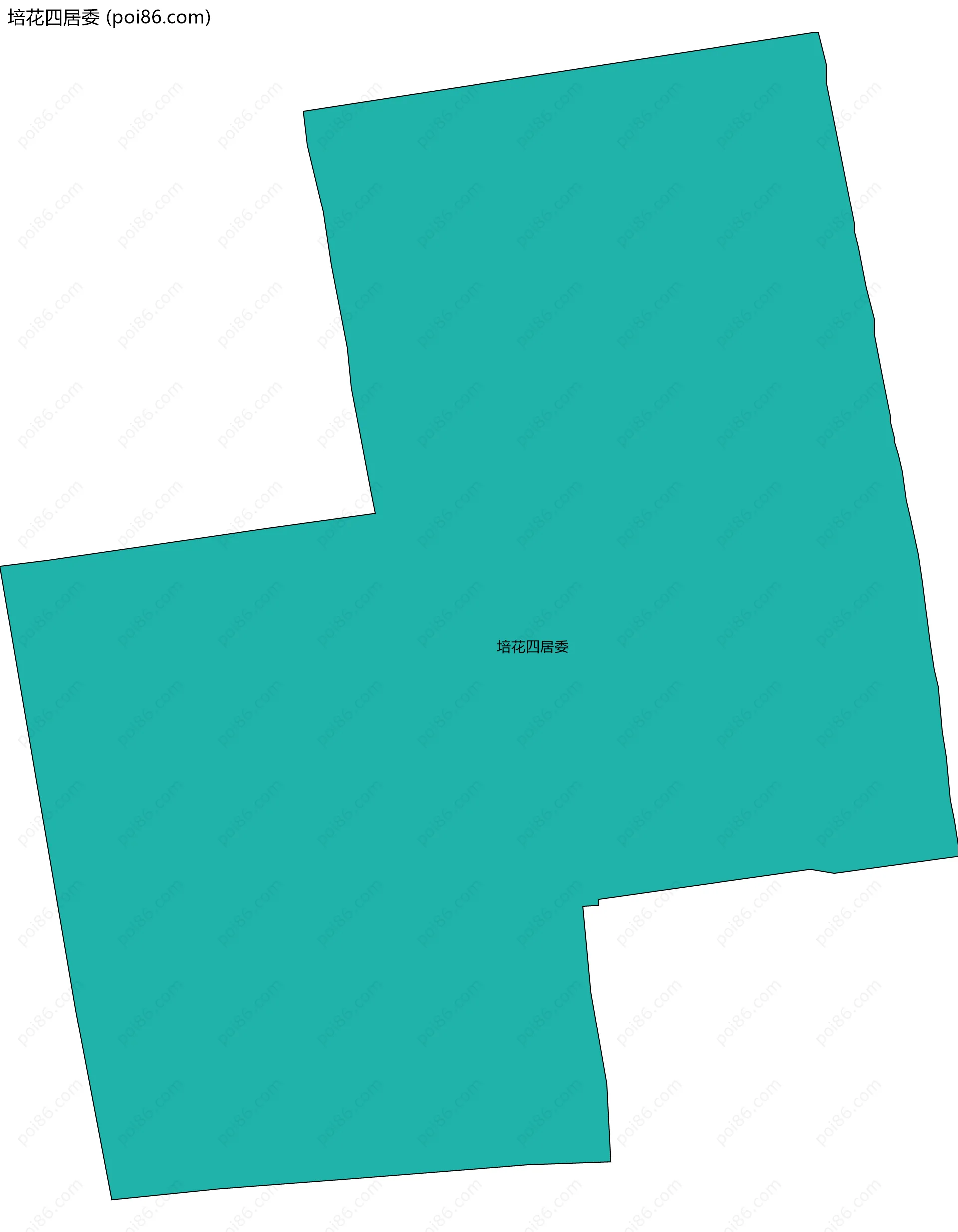 培花四居委边界地图