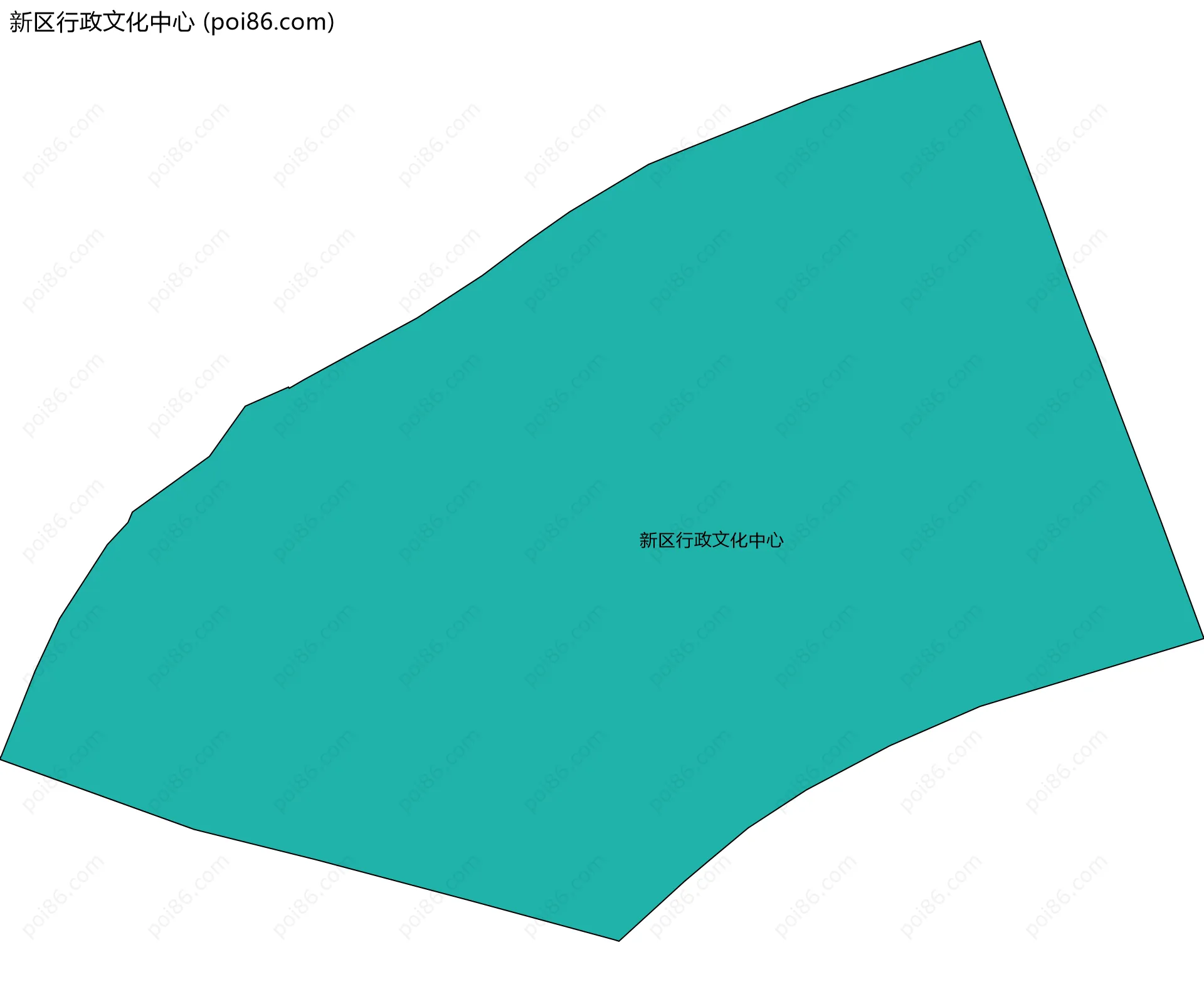 新区行政文化中心边界地图