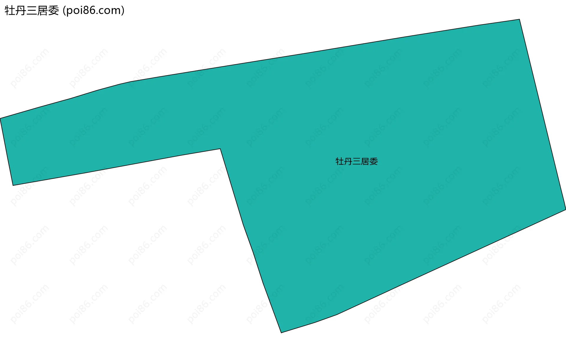 牡丹三居委边界地图