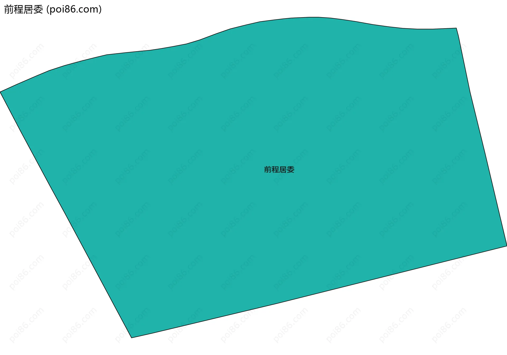 前程居委边界地图