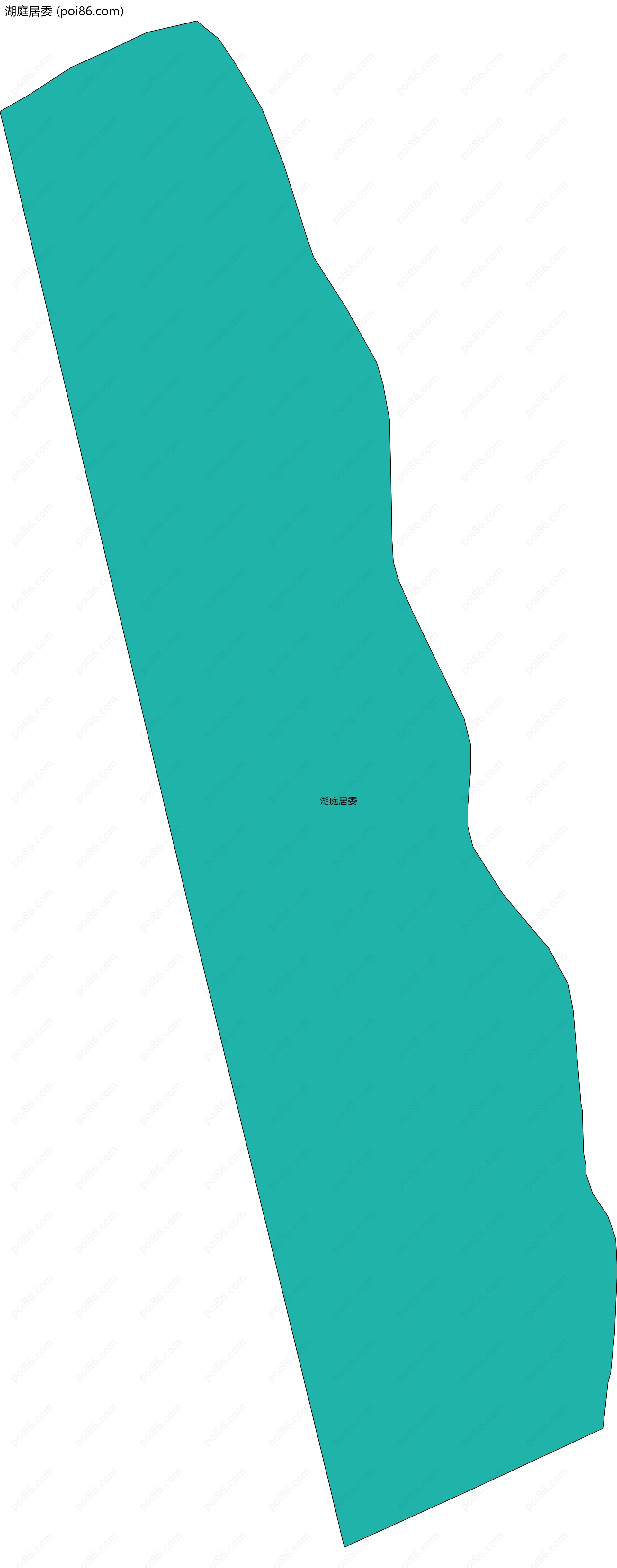 湖庭居委边界地图