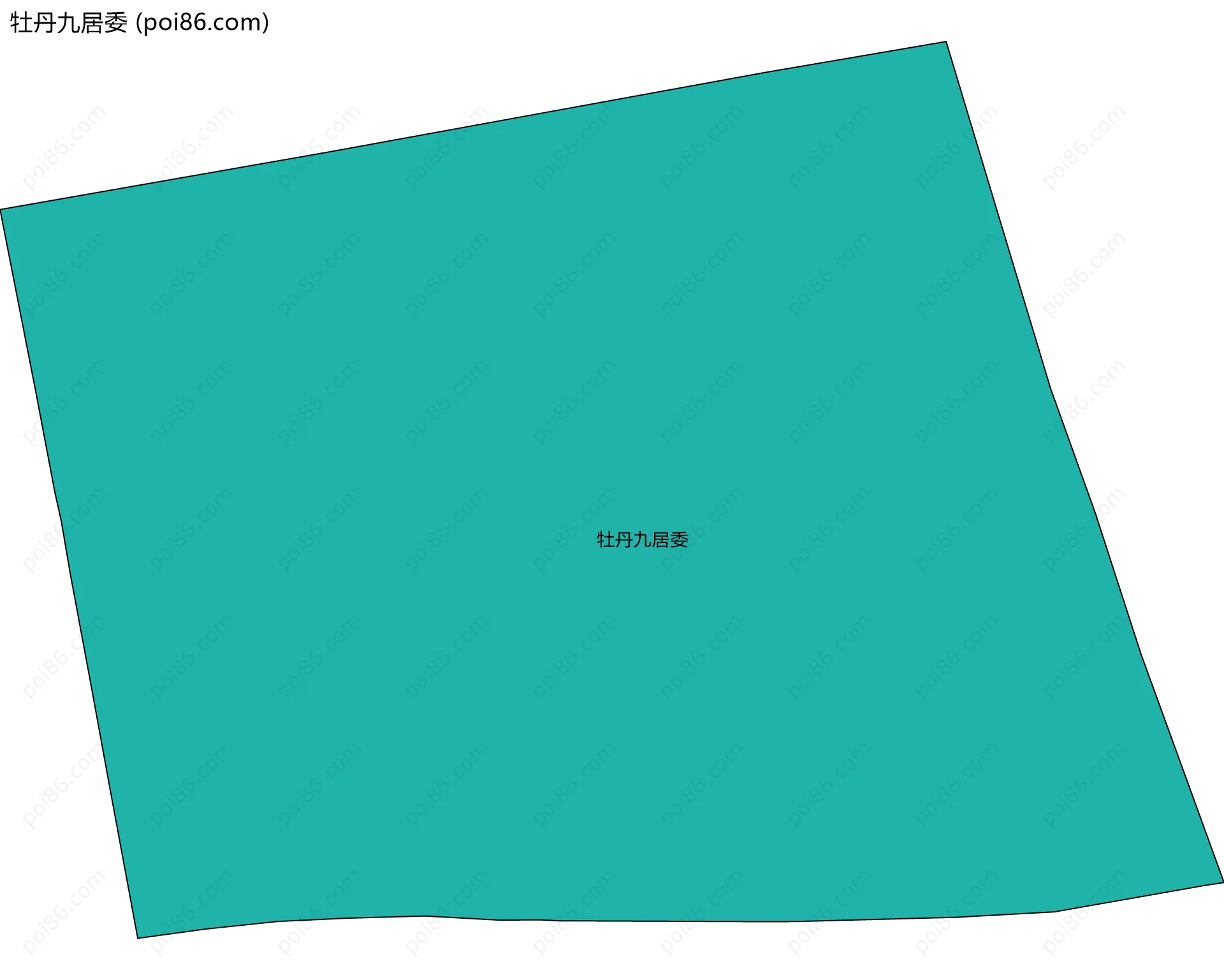 牡丹九居委边界地图