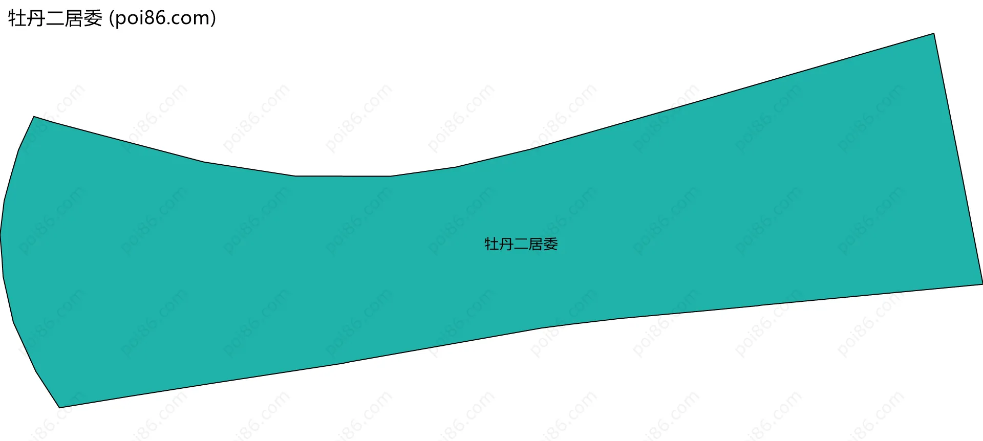 牡丹二居委边界地图