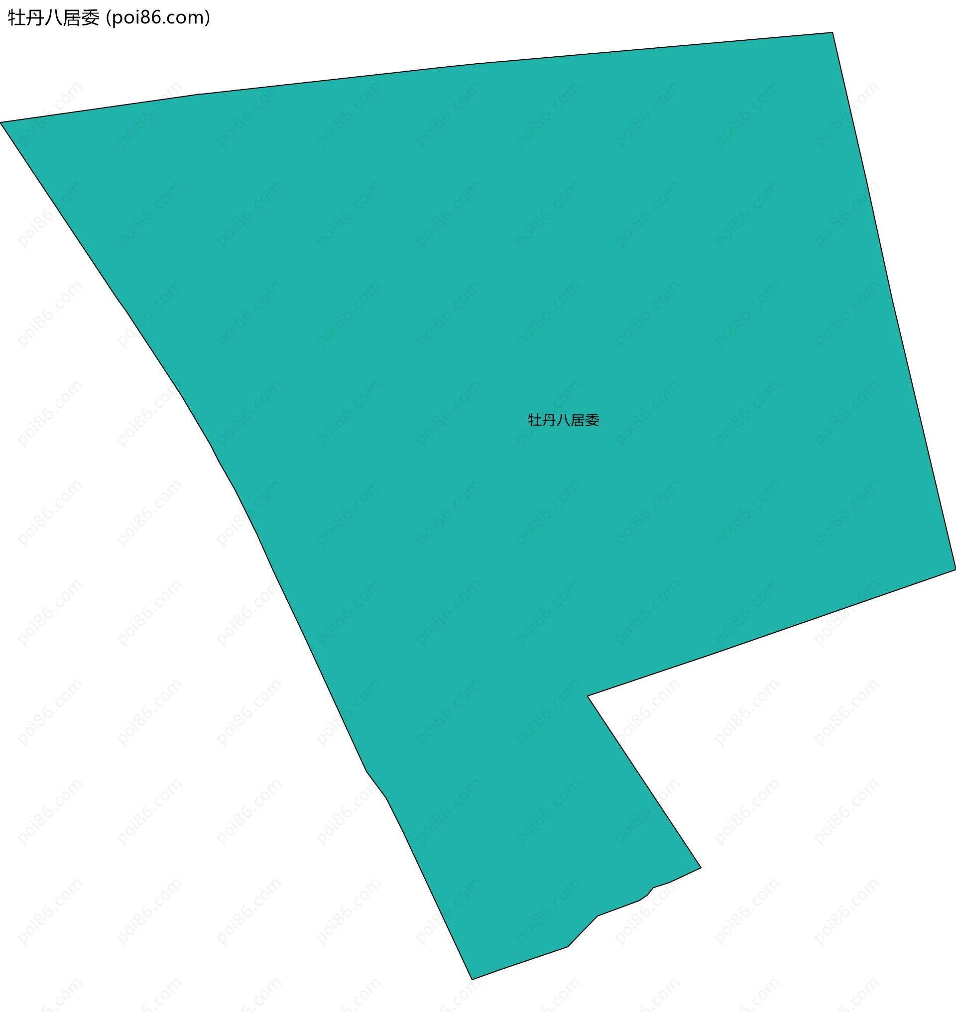 牡丹八居委边界地图