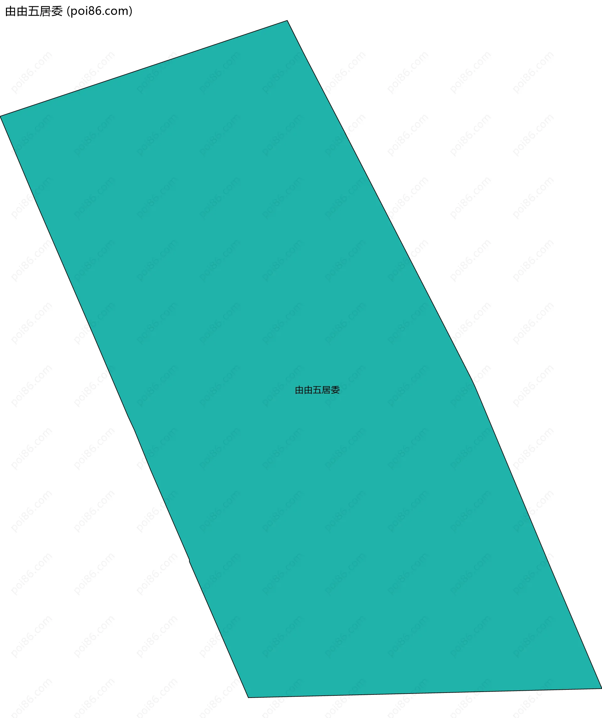 由由五居委边界地图