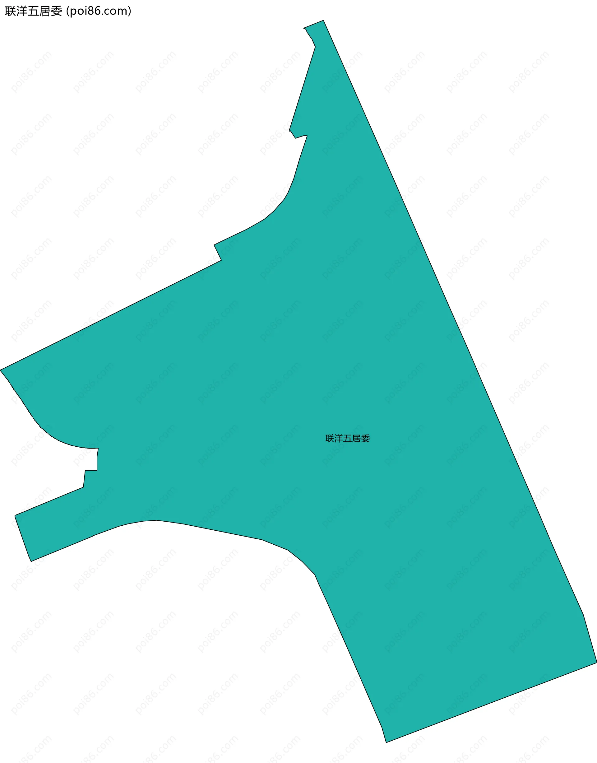 联洋五居委边界地图