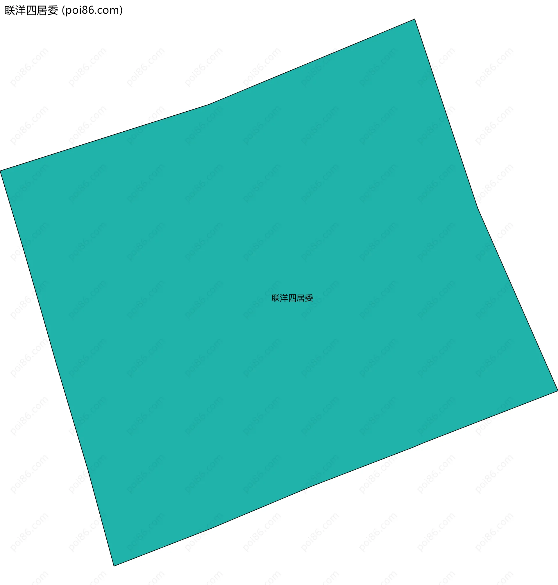 联洋四居委边界地图