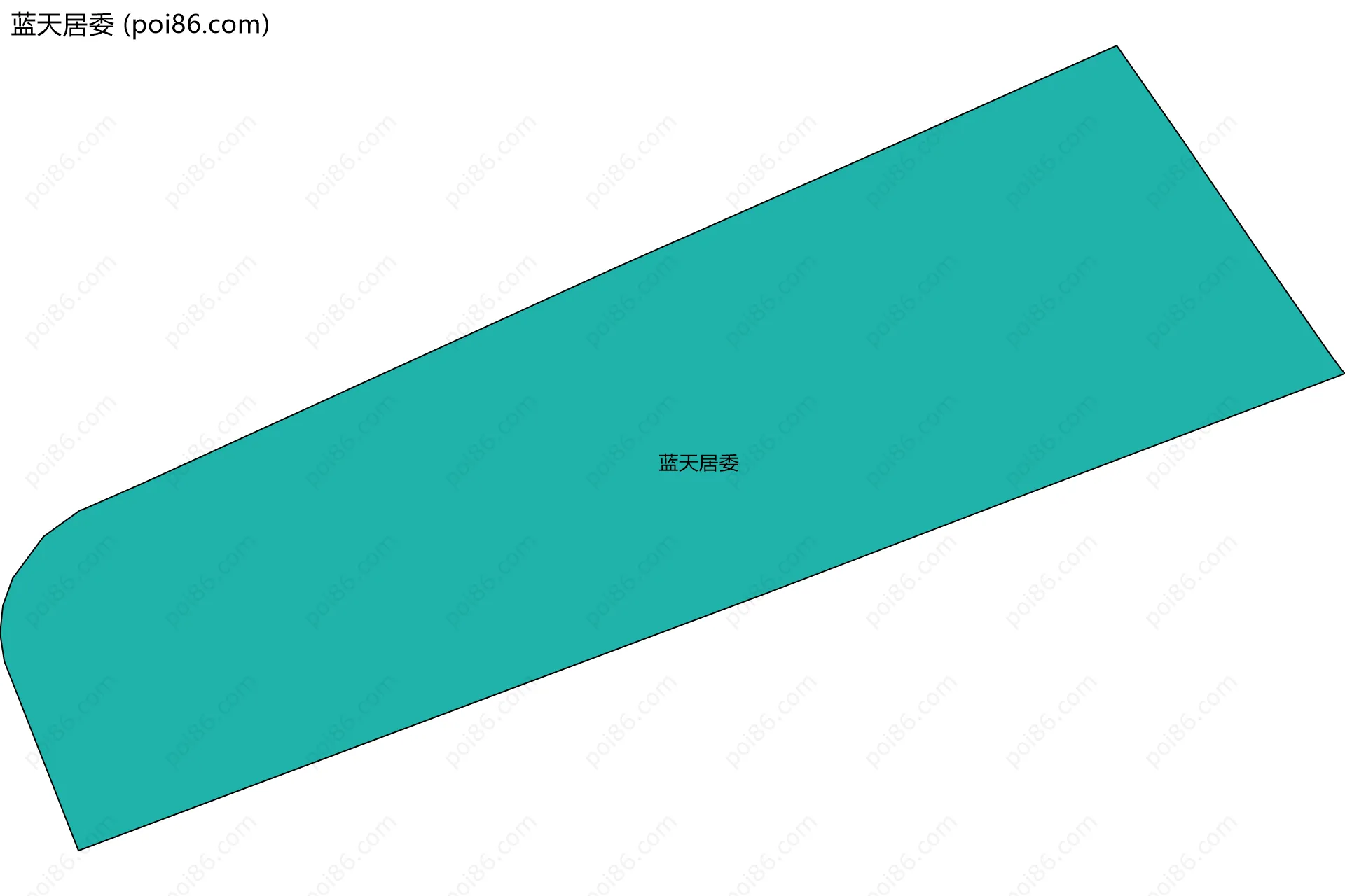 蓝天居委边界地图