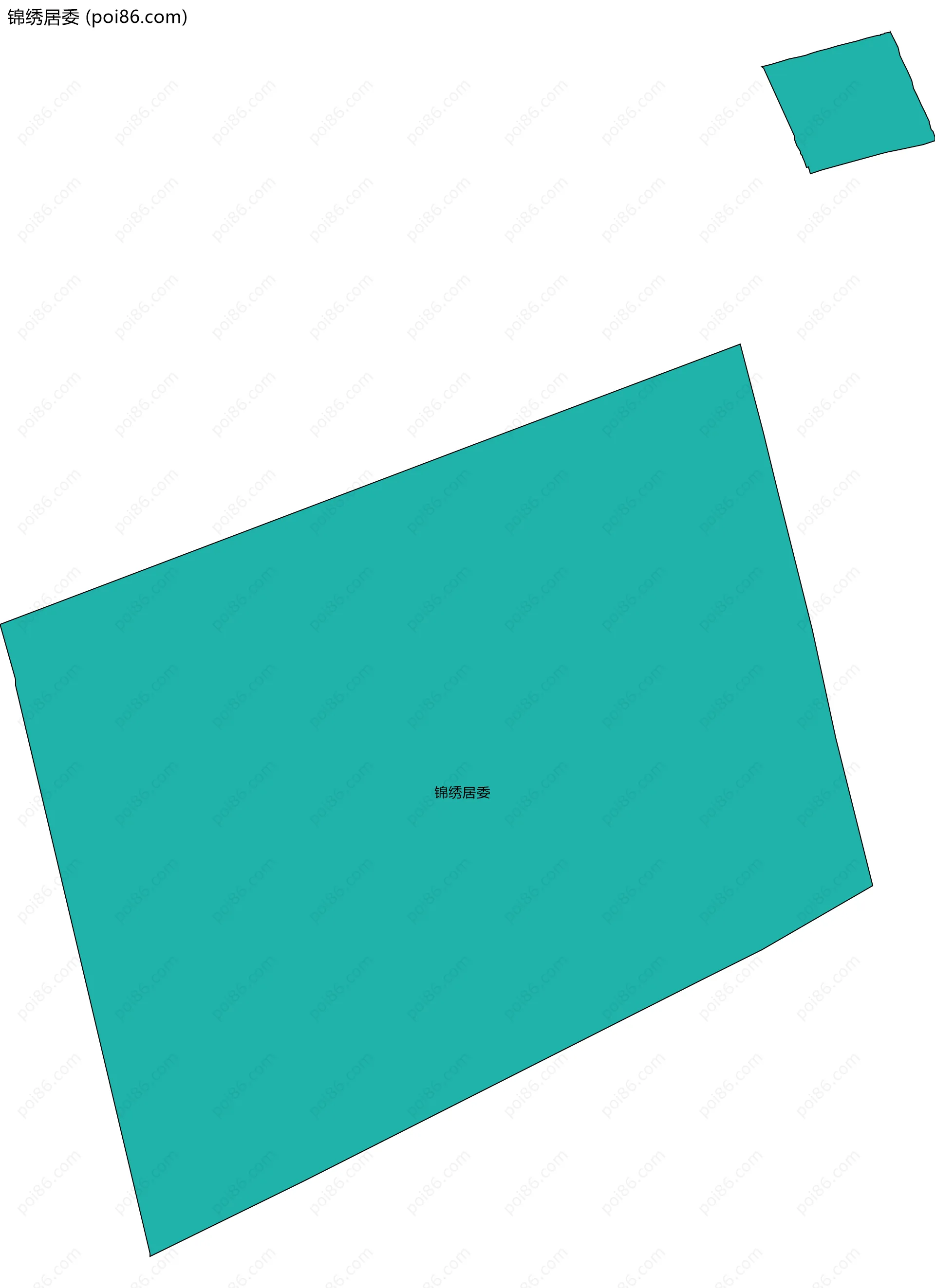 锦绣居委边界地图